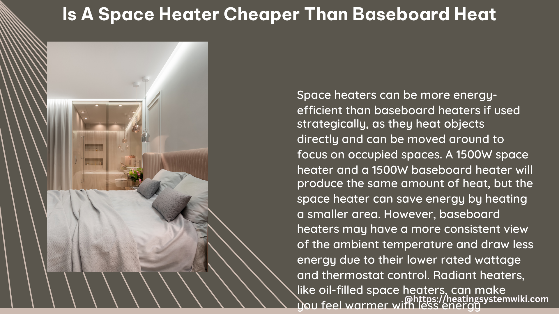 is a space heater cheaper than baseboard heat