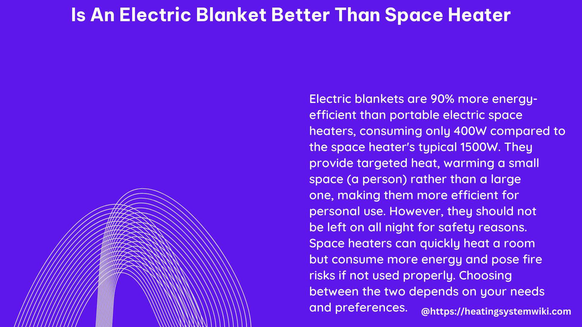 is an electric blanket better than space heater