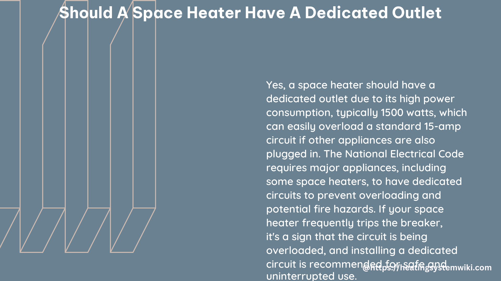 should a space heater have a dedicated outlet