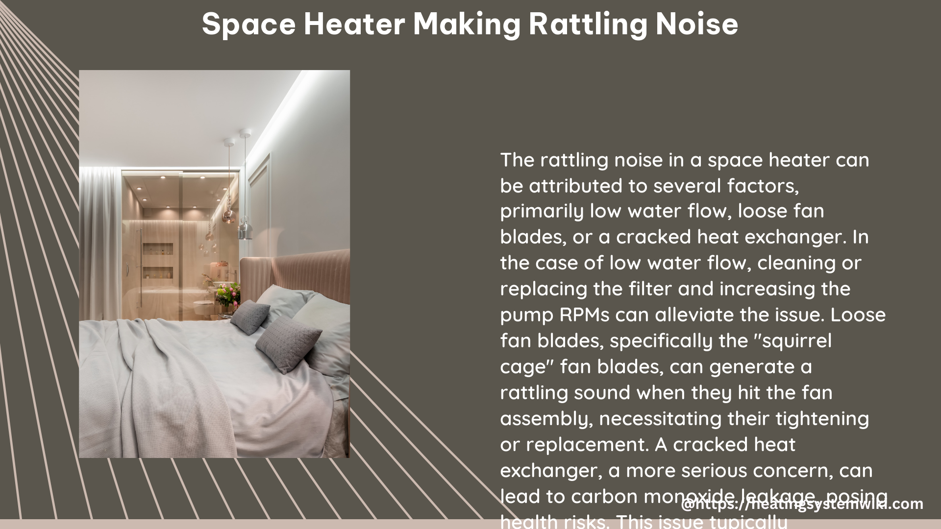 space heater making rattling noise