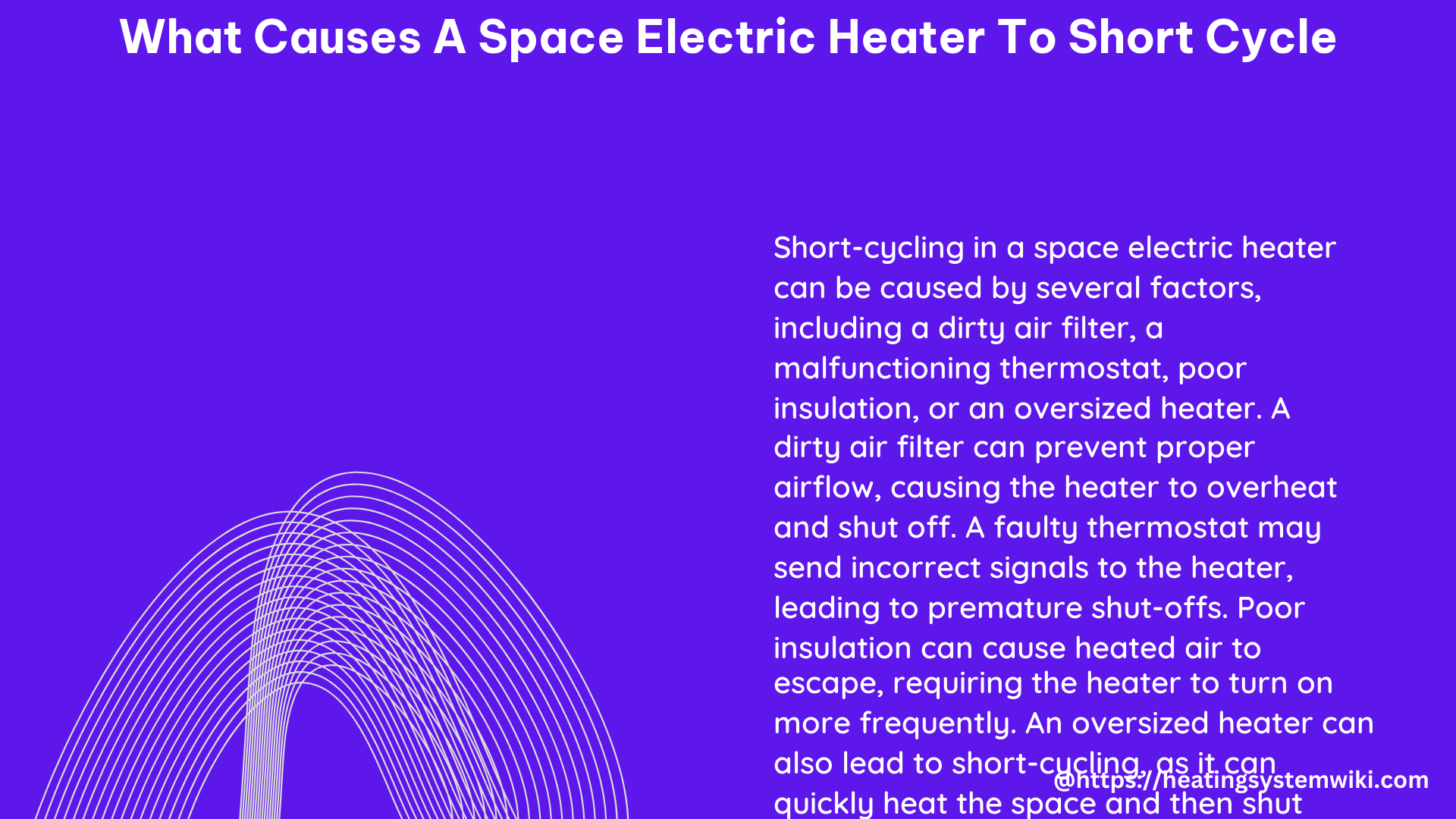 what causes a space electric heater to short cycle