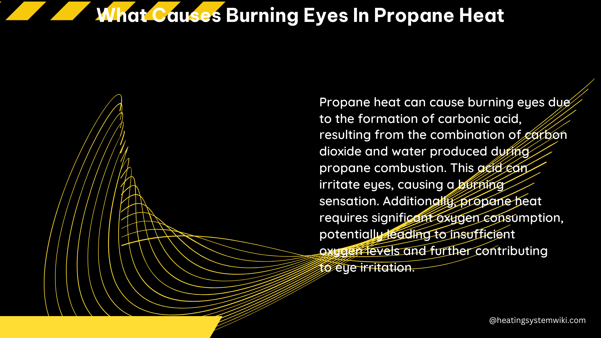 what causes burning eyes in propane heat