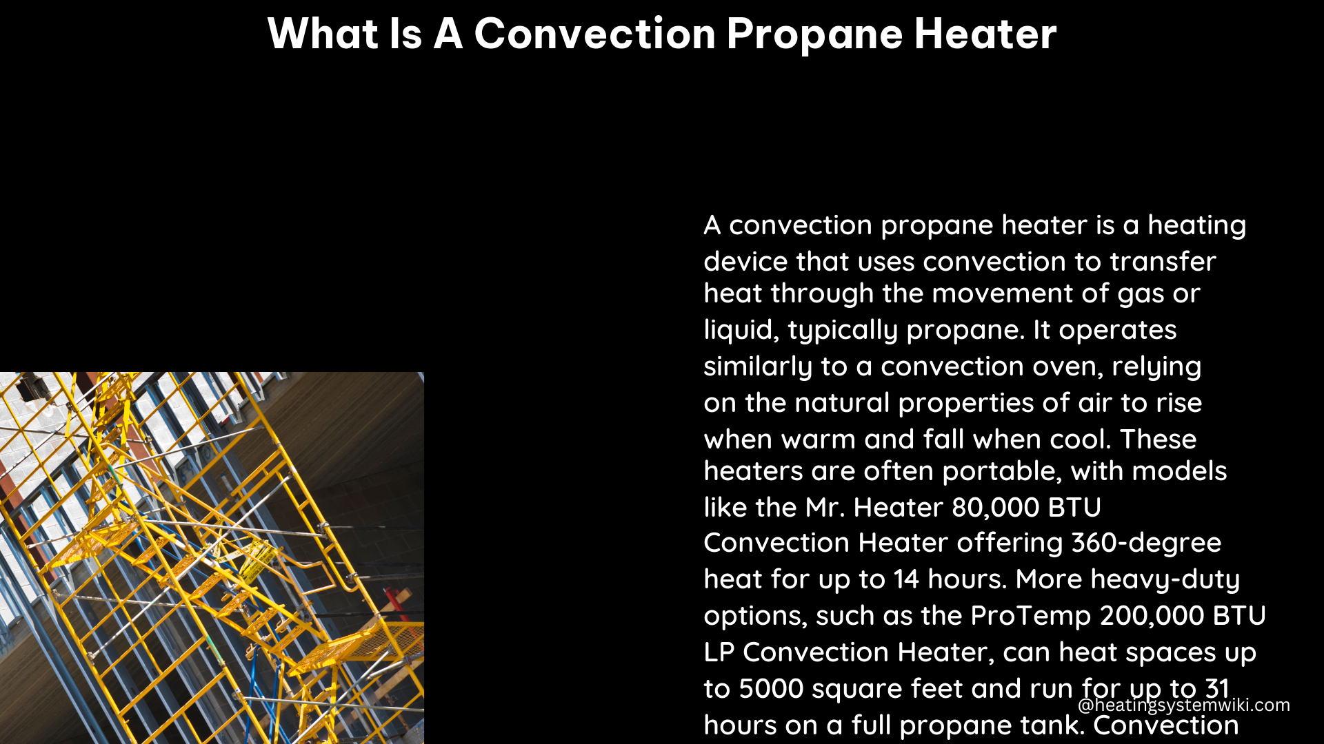 what is a convection propane heater