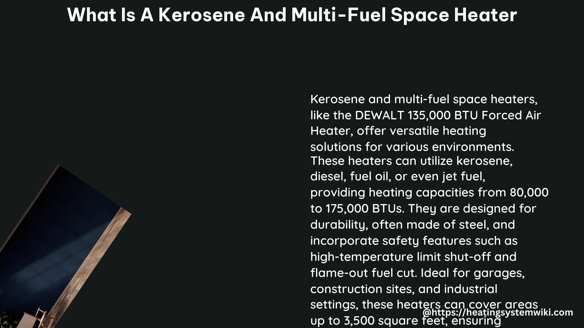 what is a kerosene and multi-fuel space heater
