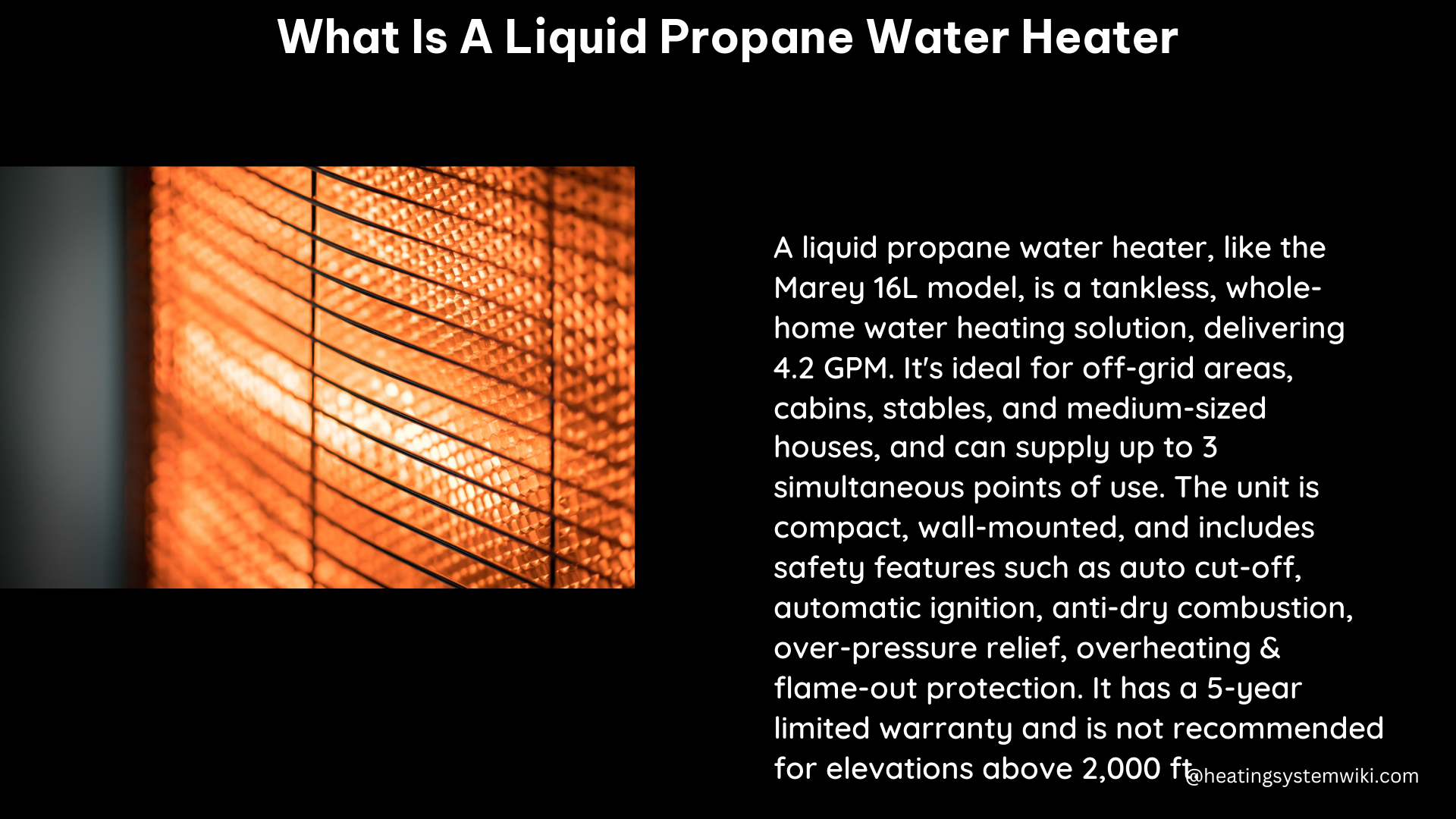 what is a liquid propane water heater