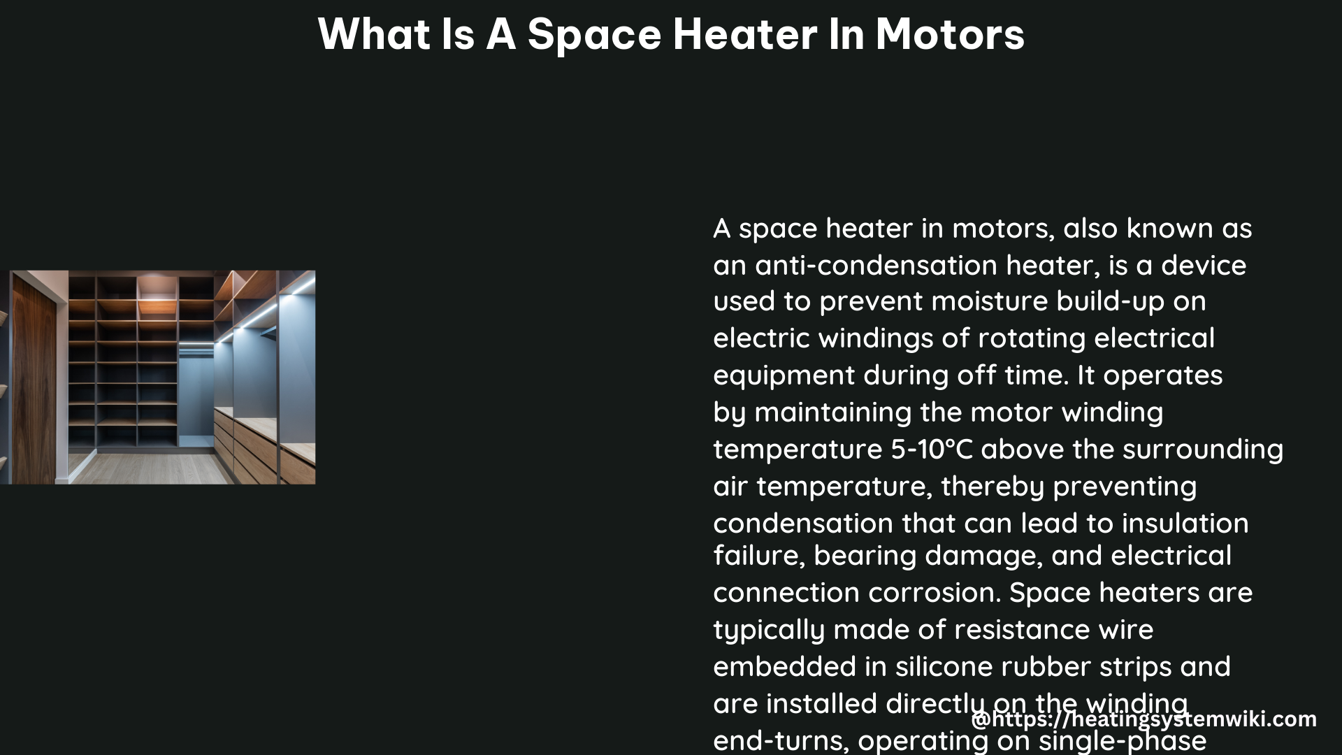 what is a space heater in motors