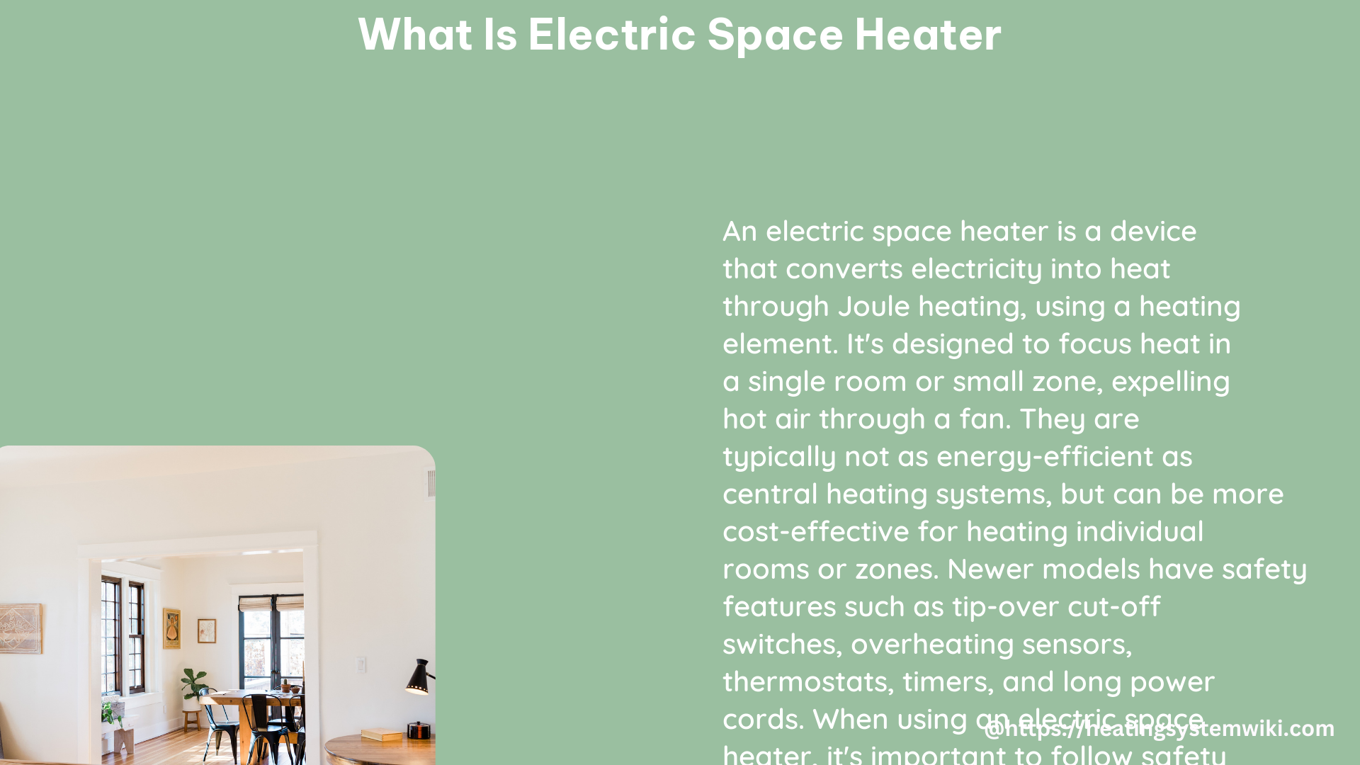 what is electric space heater