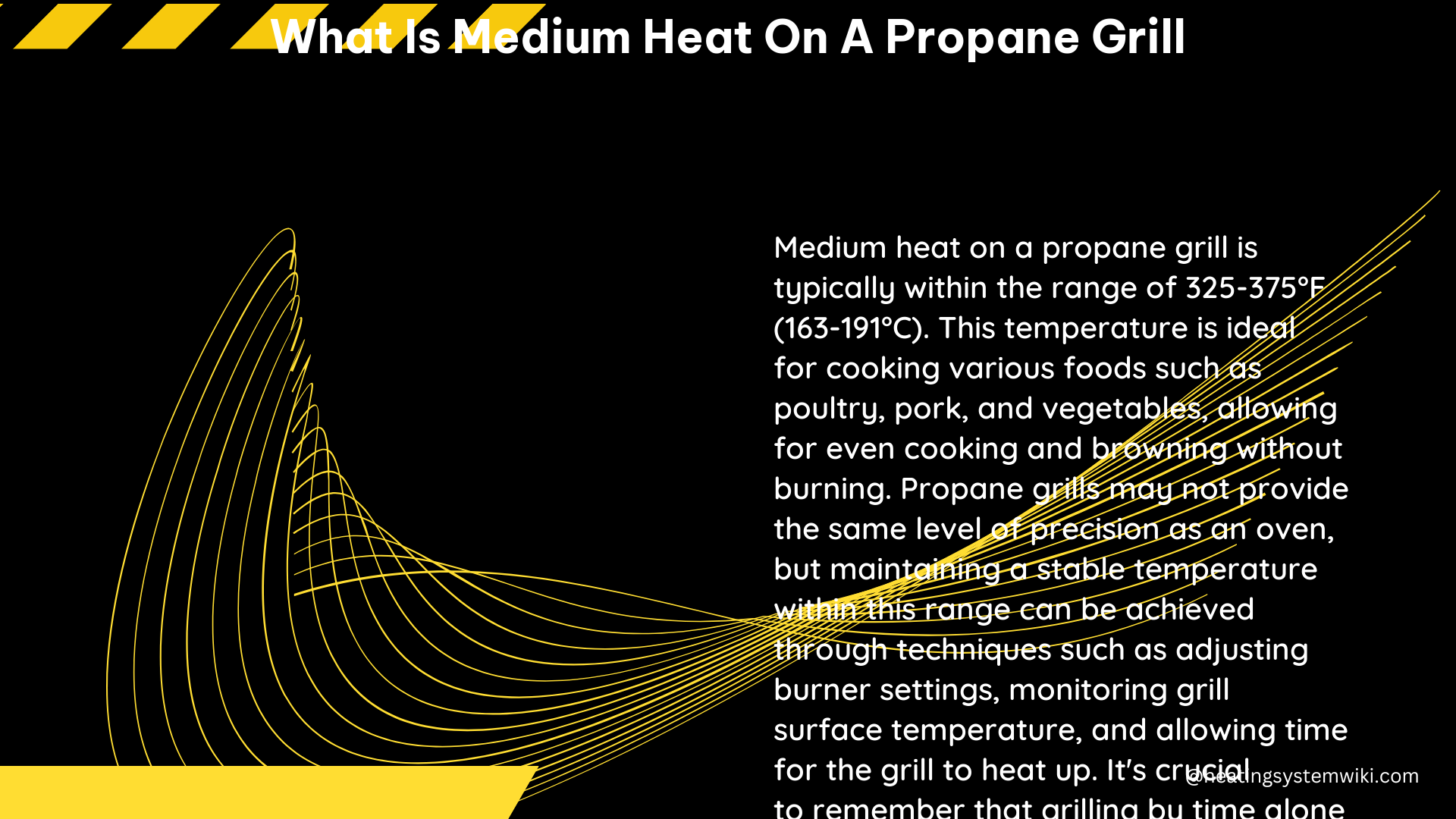 what is medium heat on a propane grill