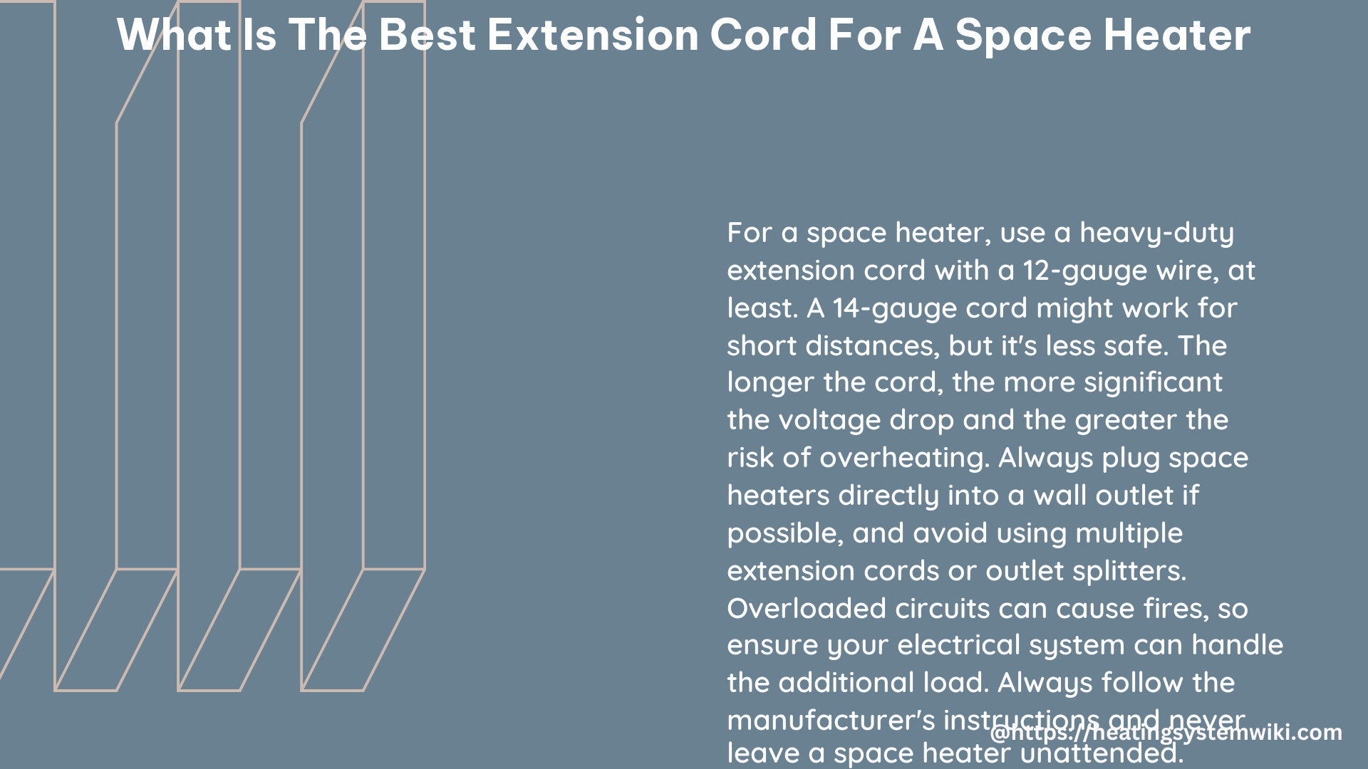 what is the best extension cord for a space heater
