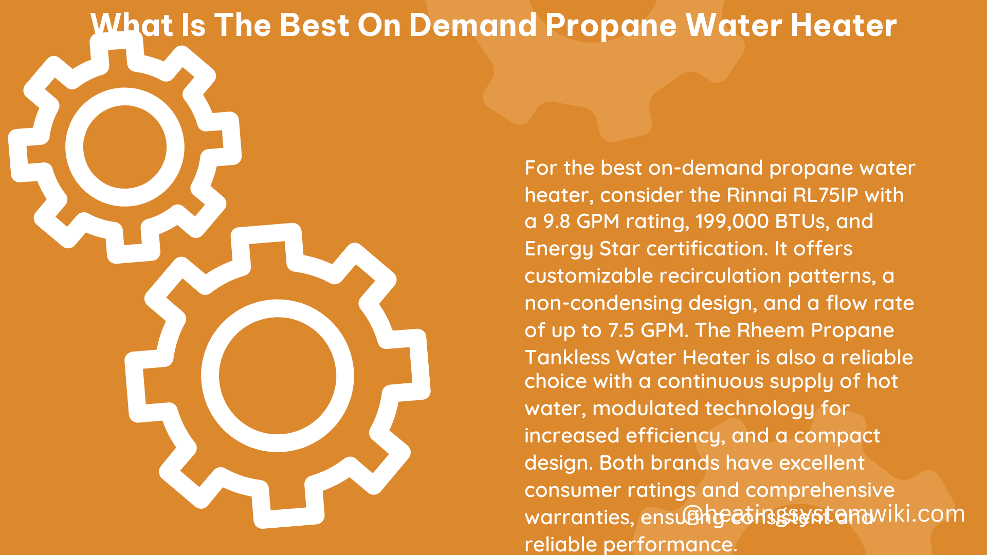 what is the best on demand propane water heater