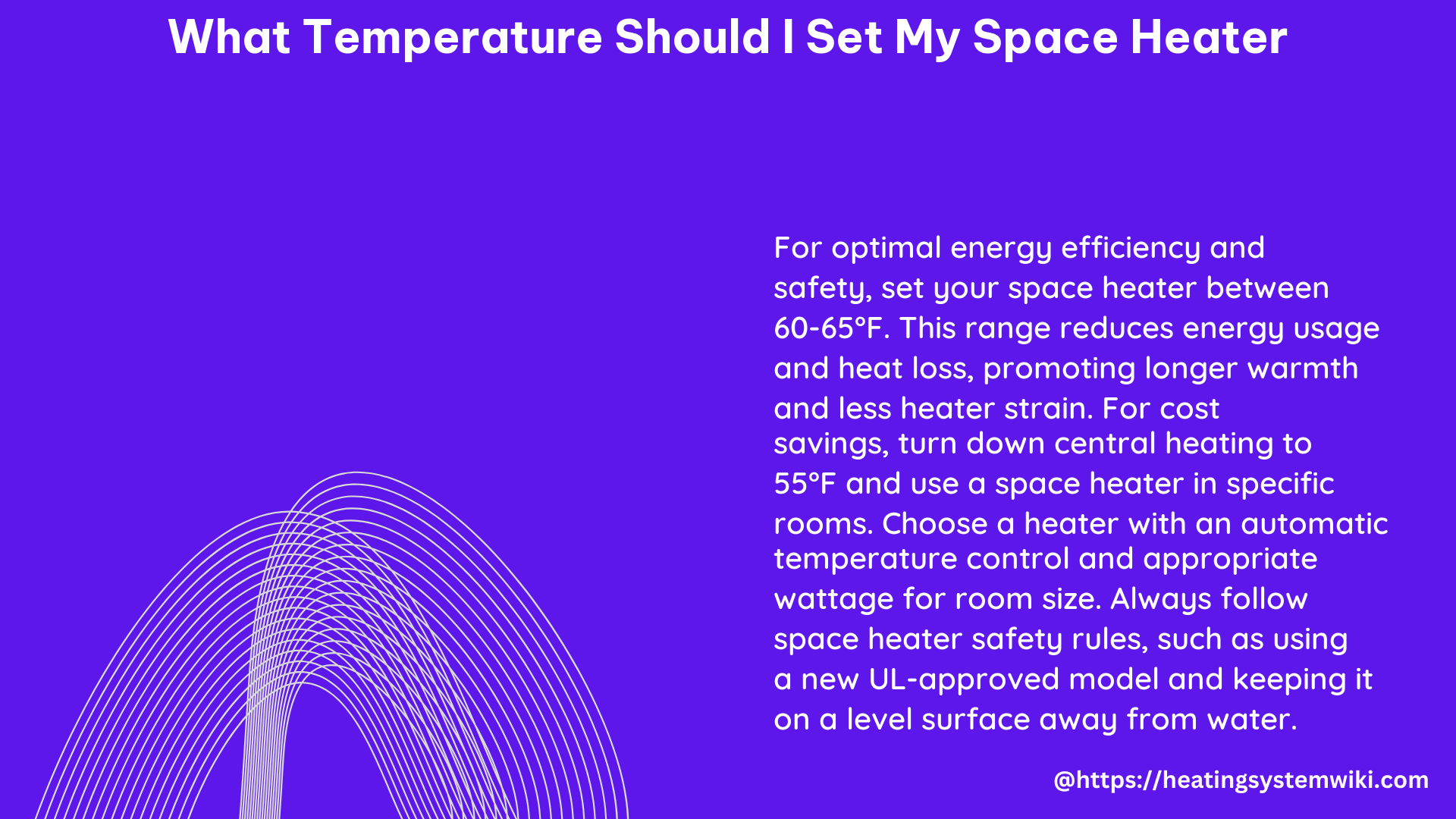 what temperature should i set my space heater