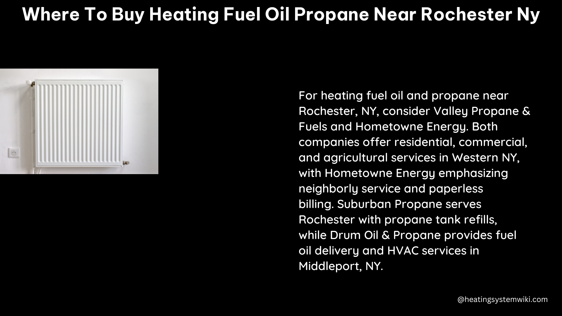where to buy heating fuel oil propane near rochester ny