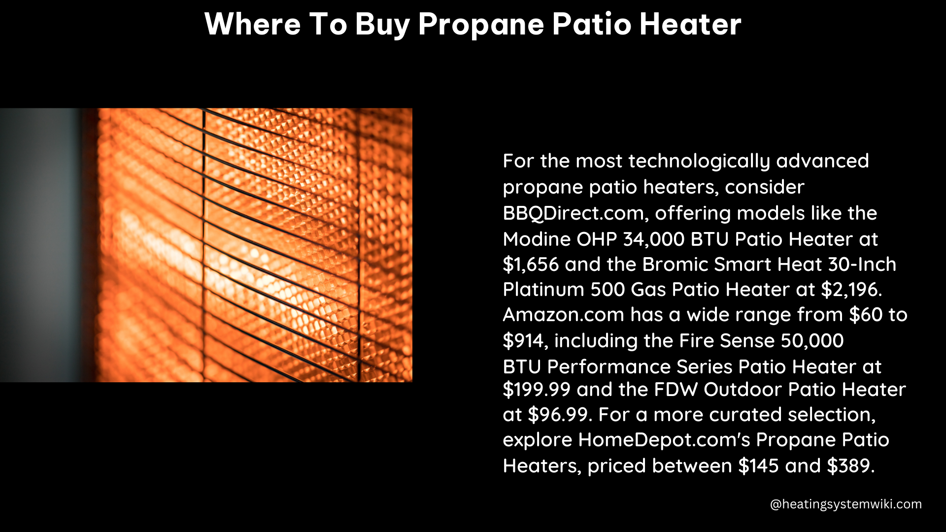 where to buy propane patio heater