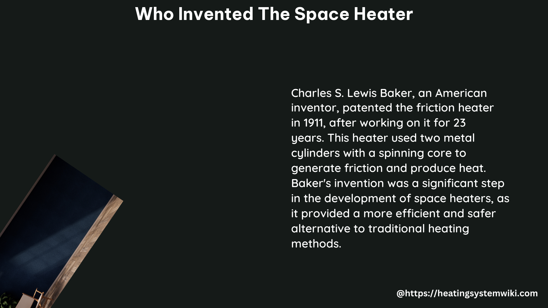 who invented the space heater
