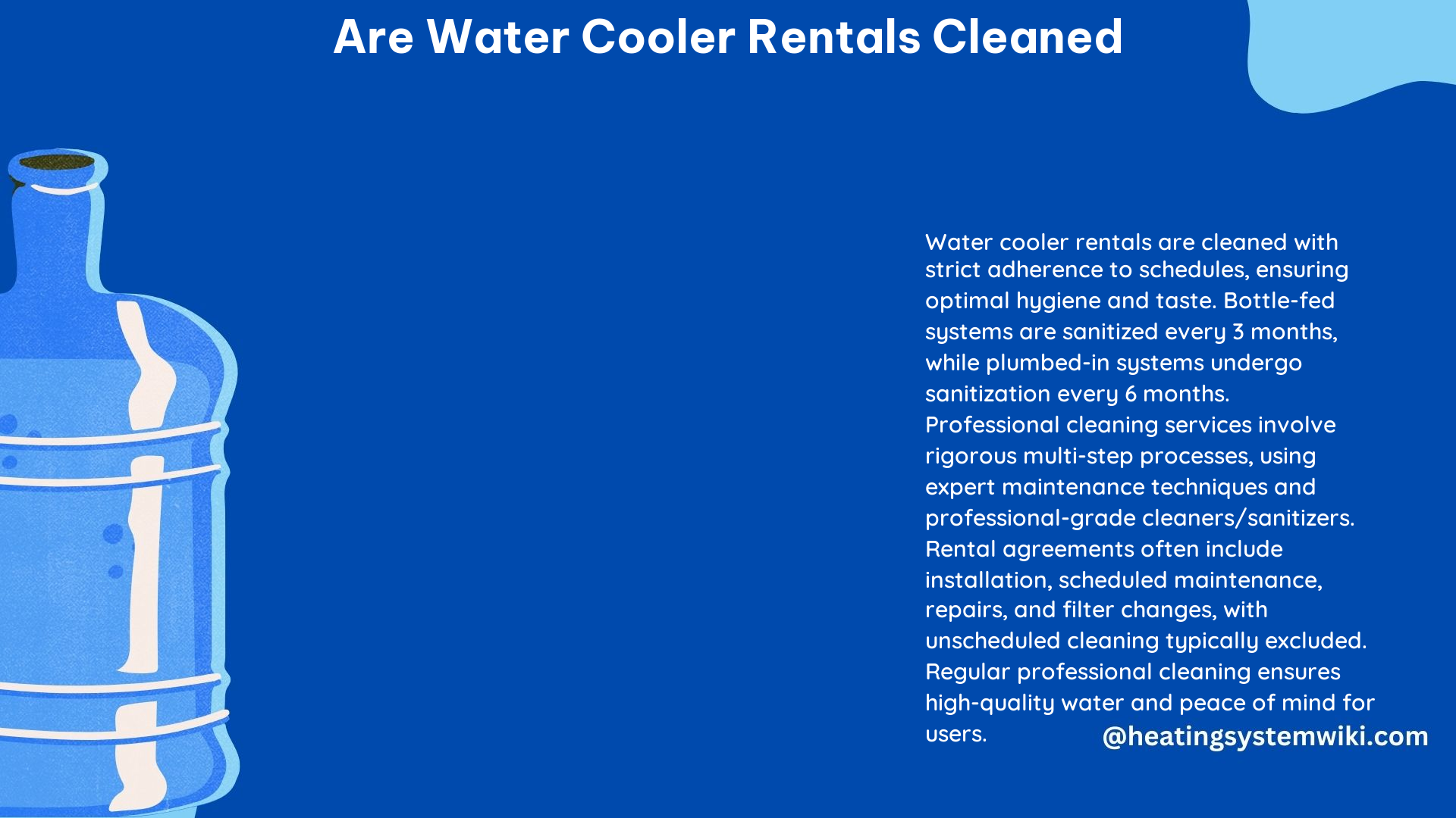 Are Water Cooler Rentals Cleaned