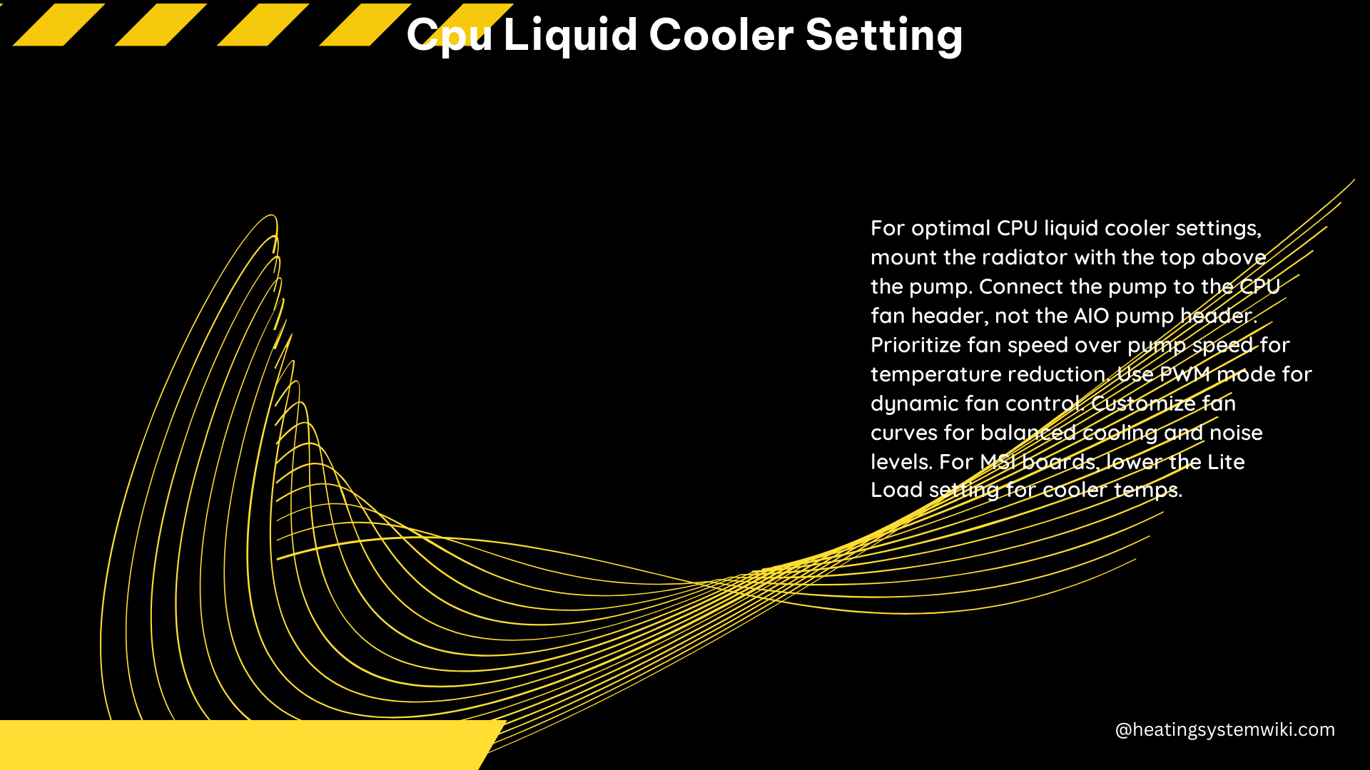 CPU Liquid Cooler Setting