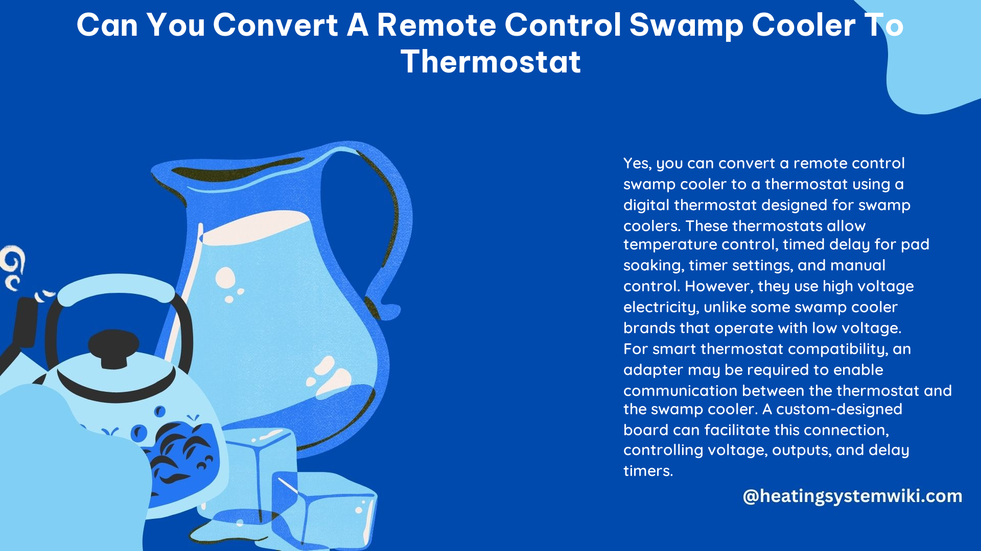 Can You Convert a Remote Control Swamp Cooler to Thermostat