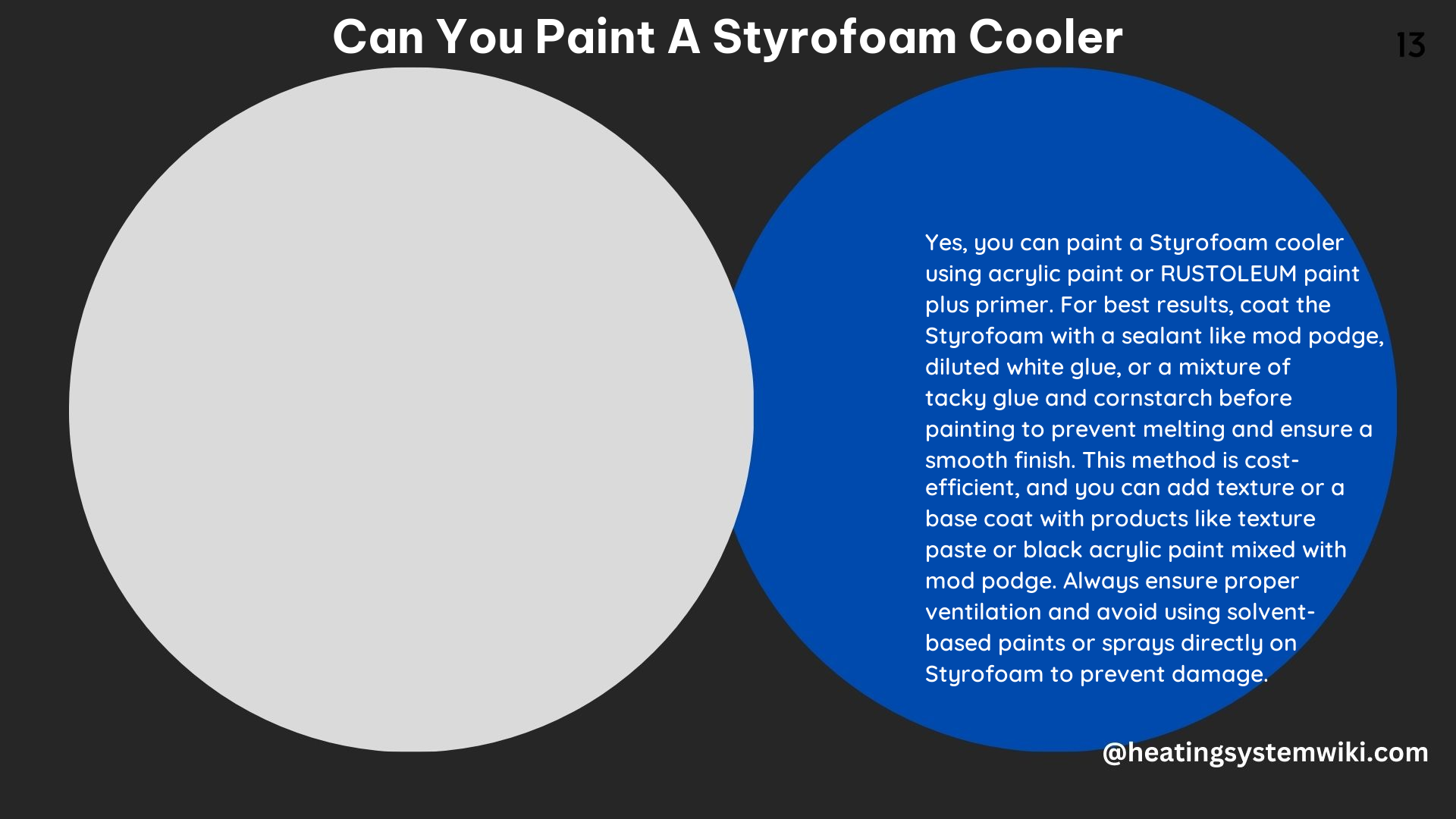 Can You Paint a Styrofoam Cooler