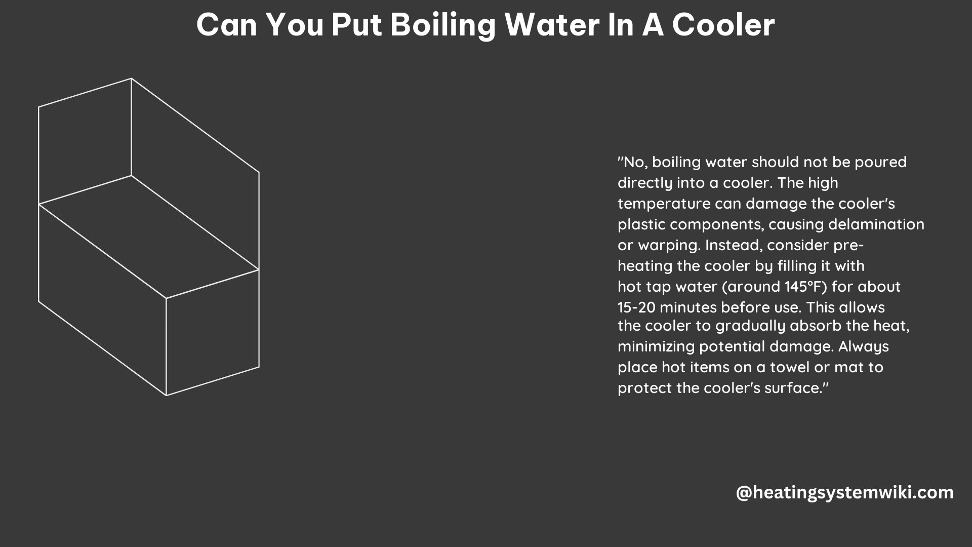 Can You Put Boiling Water in a Cooler