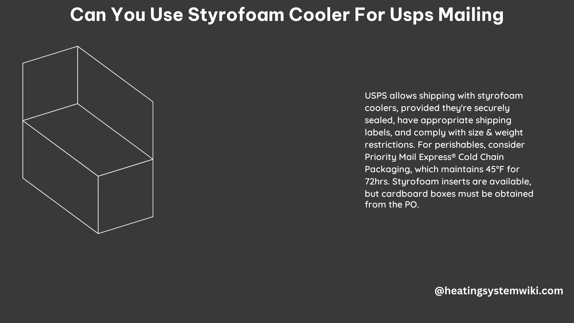 Can You Use Styrofoam Cooler for USPS Mailing