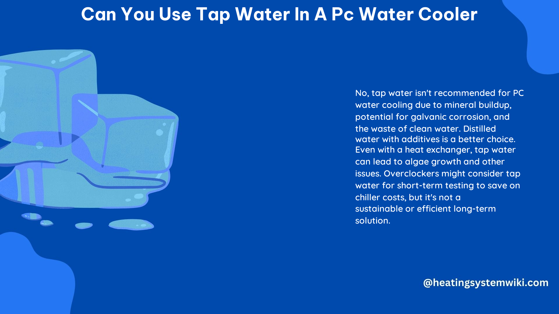 Can You Use Tap Water in a PC Water Cooler