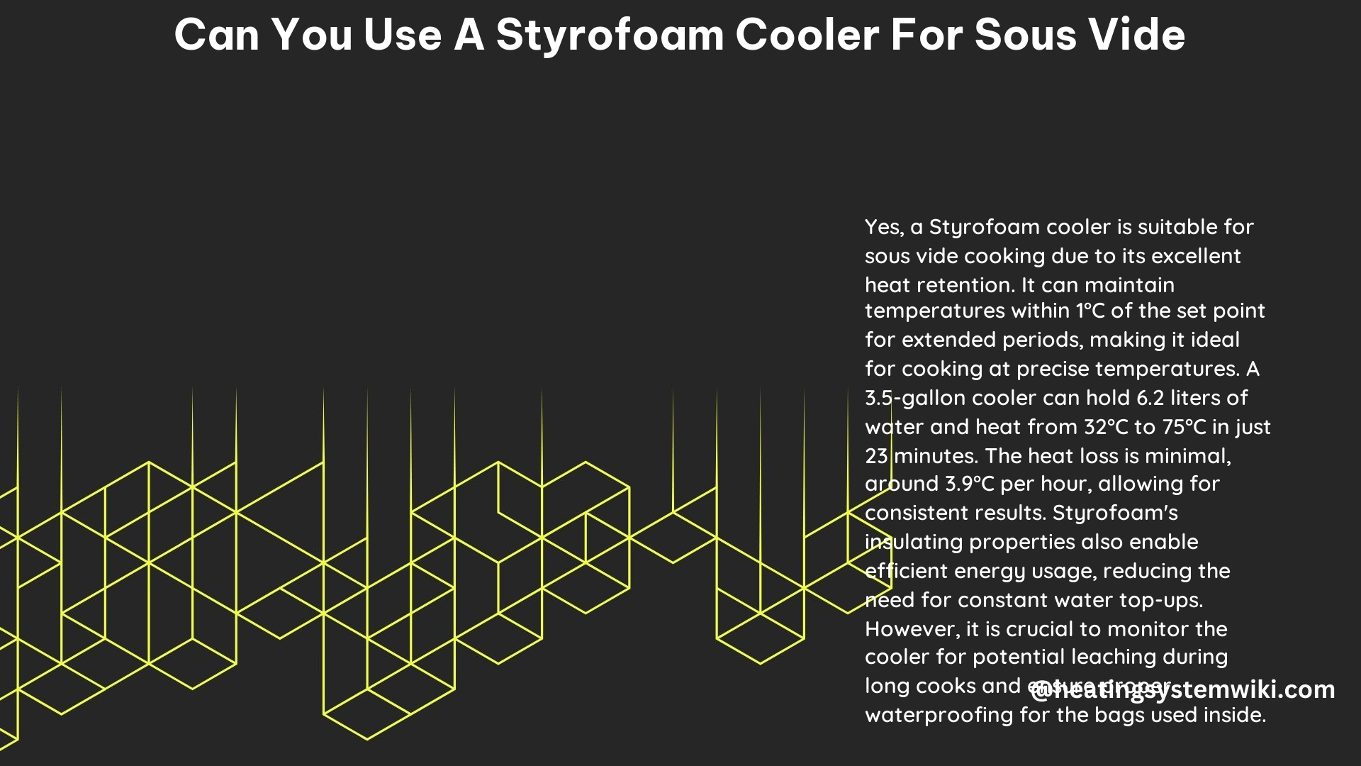 Can You Use a Styrofoam Cooler for Sous Vide