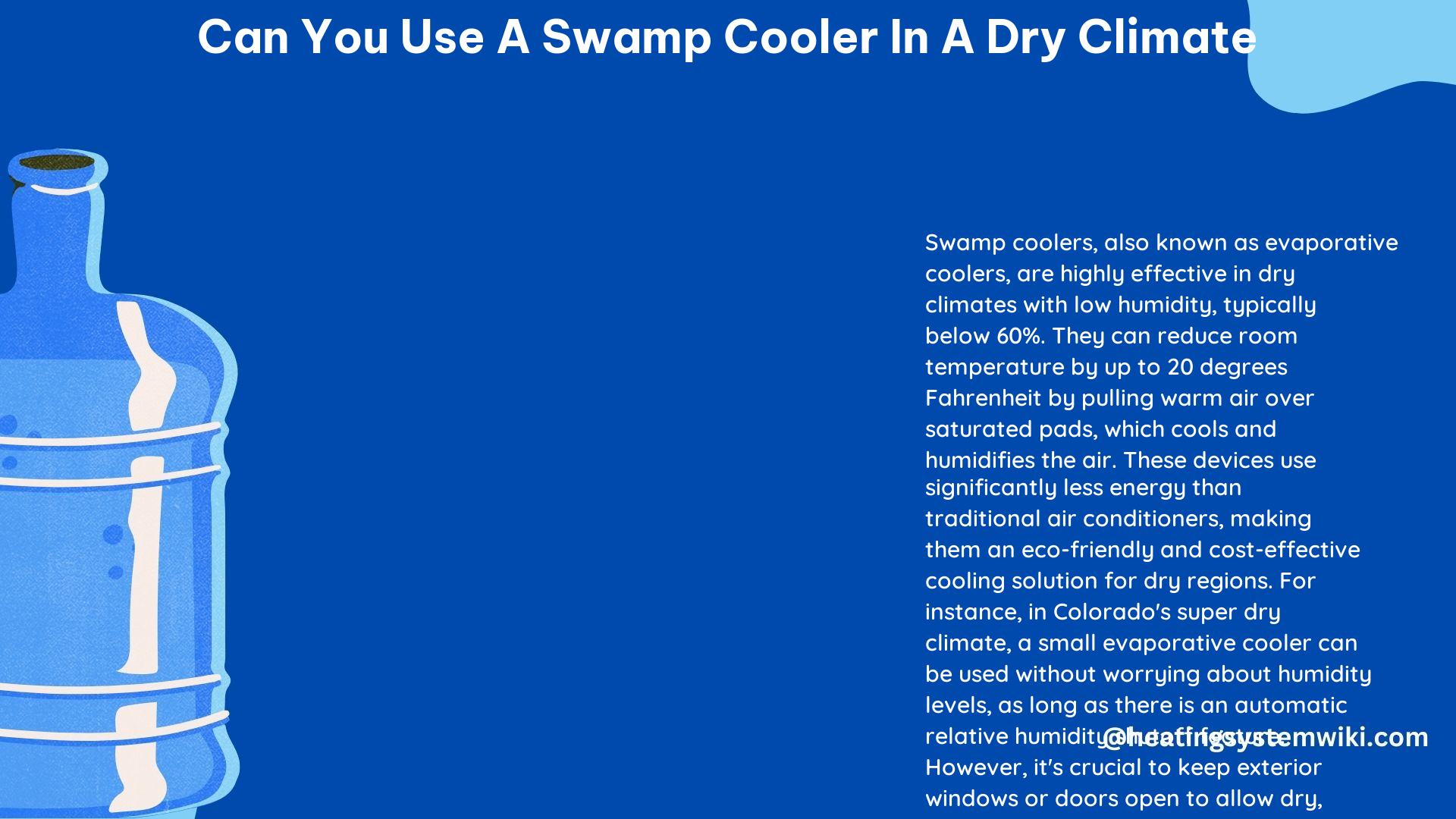Can You Use a Swamp Cooler in a Dry Climate