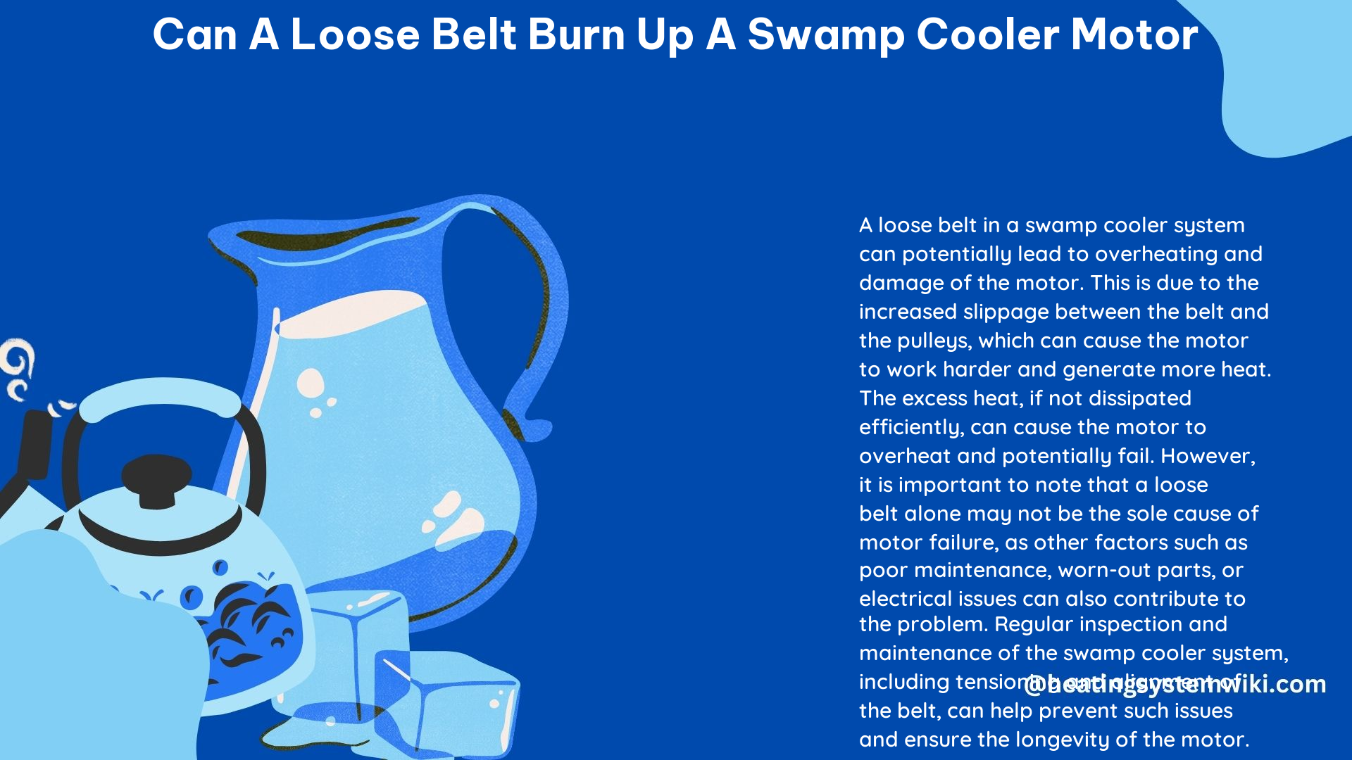 Can a Loose Belt Burn up a Swamp Cooler Motor