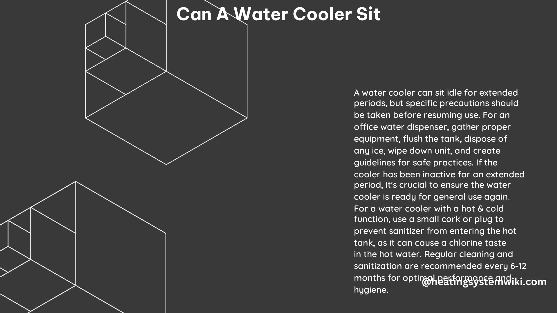 Can a Water Cooler Sit