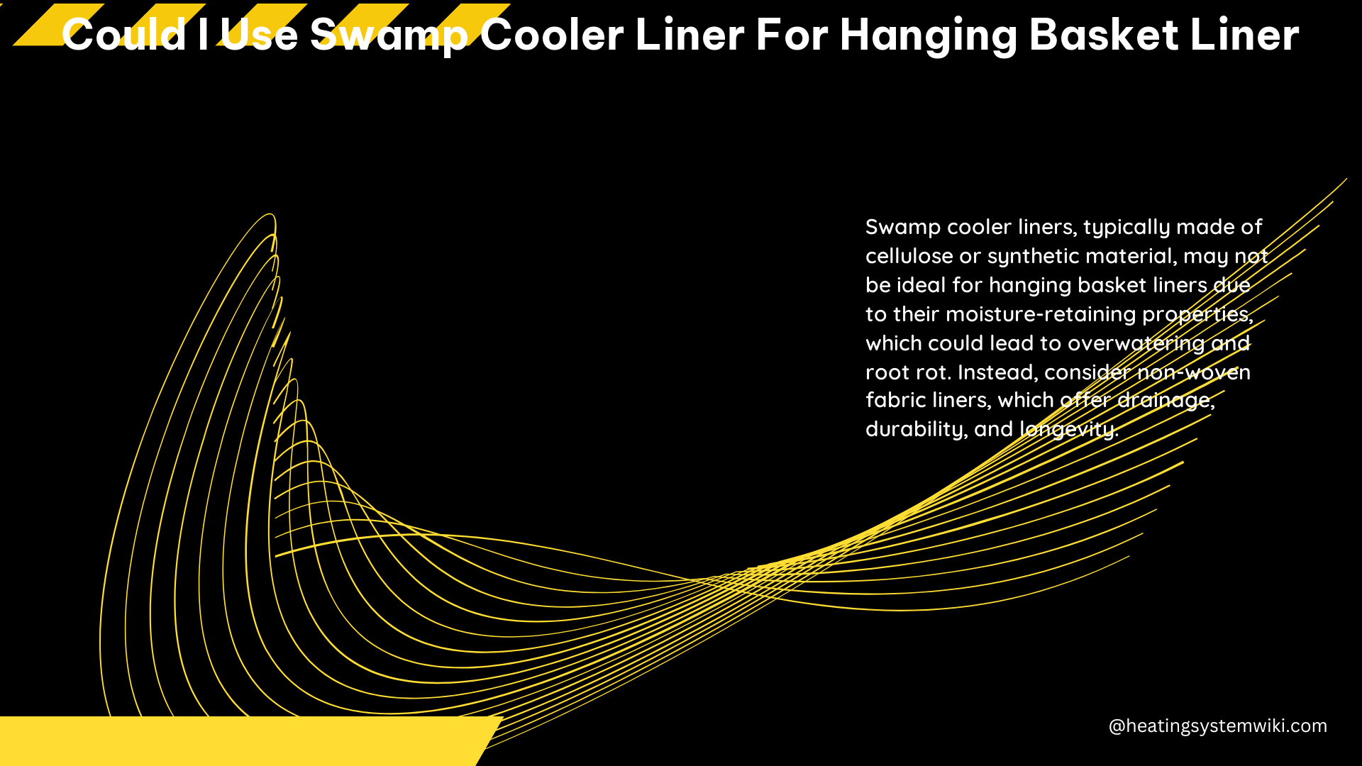 Could I Use Swamp Cooler Liner for Hanging Basket Liner