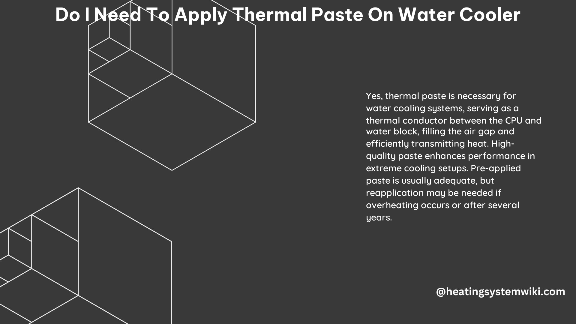 Do I Need to Apply Thermal Paste on Water Cooler