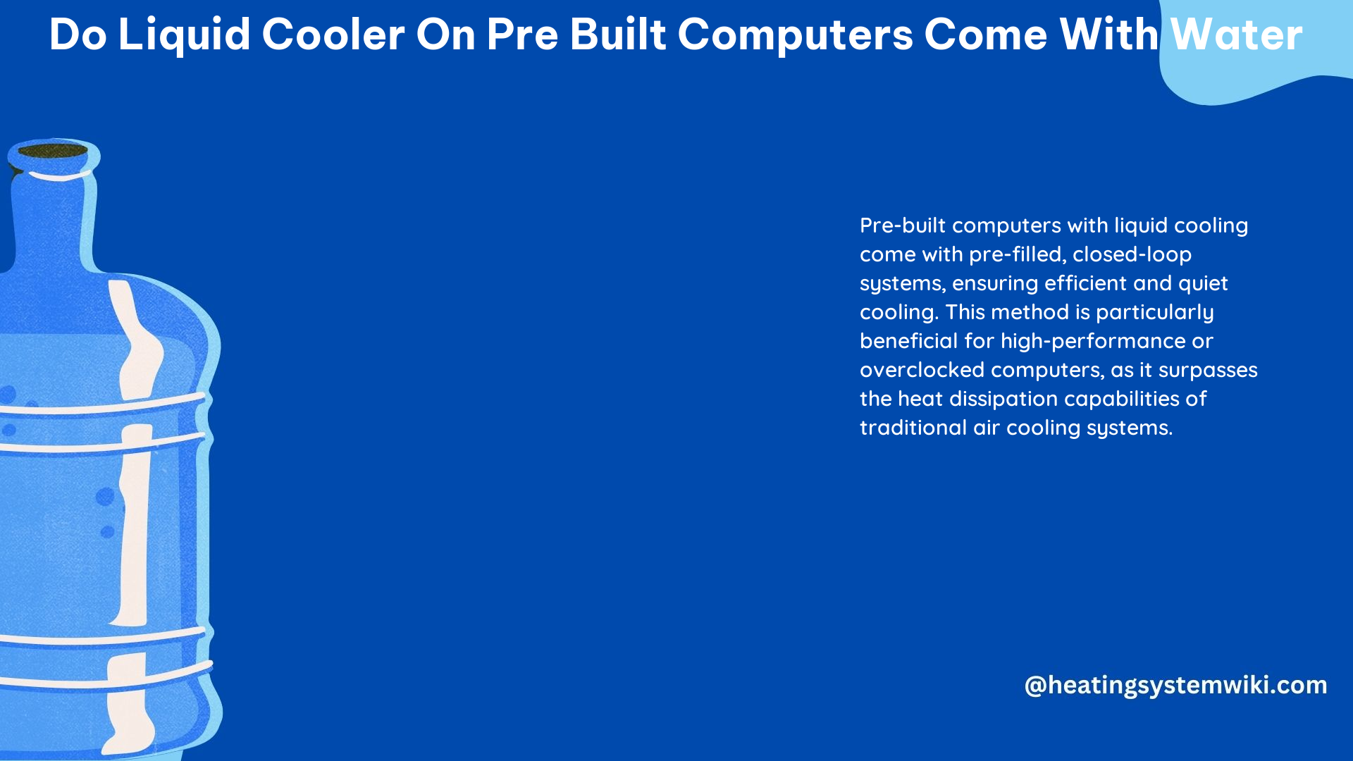 Do Liquid Cooler on Pre Built Computers Come With Water