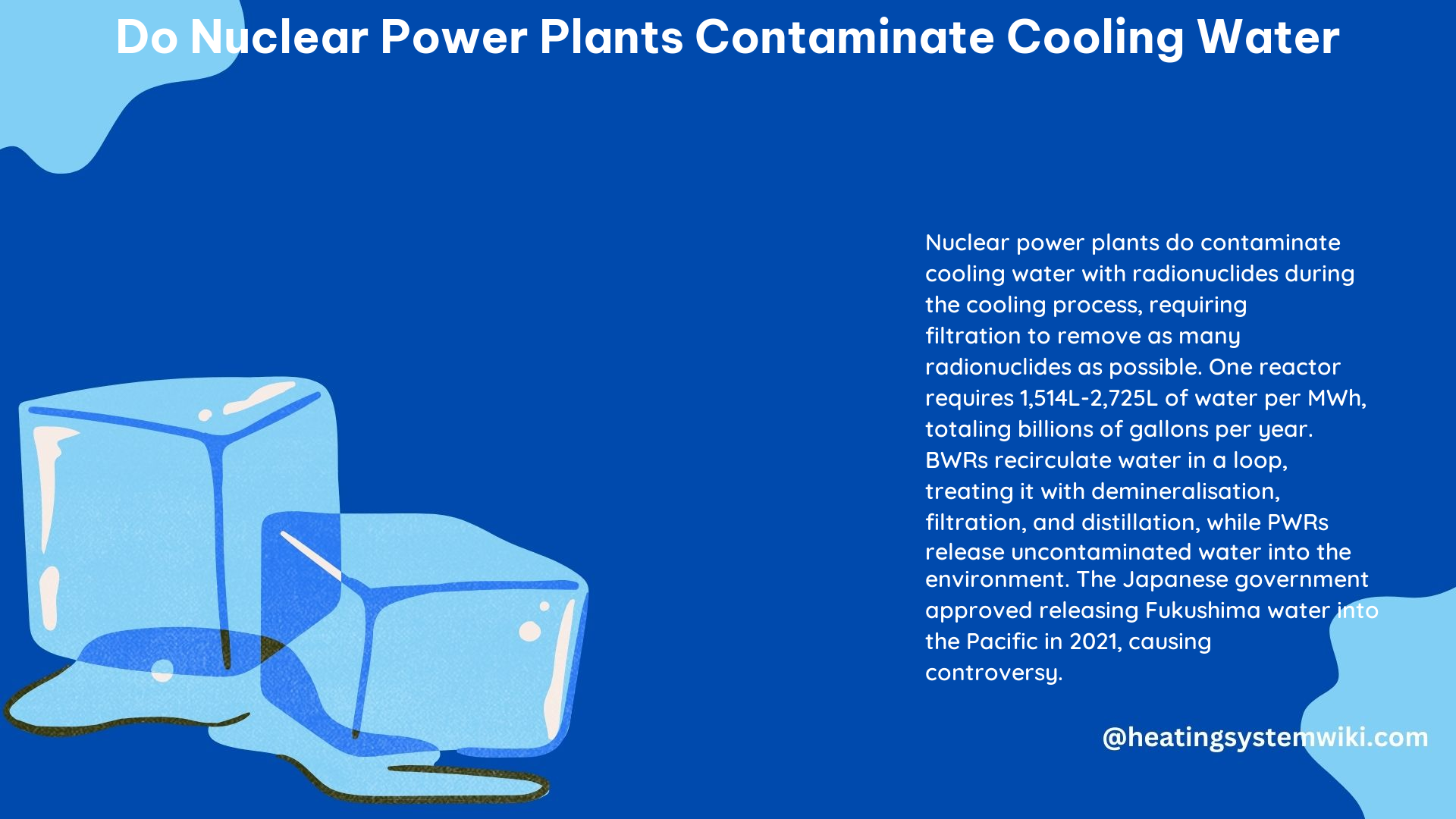 Do Nuclear Power Plants Contaminate Cooling Water