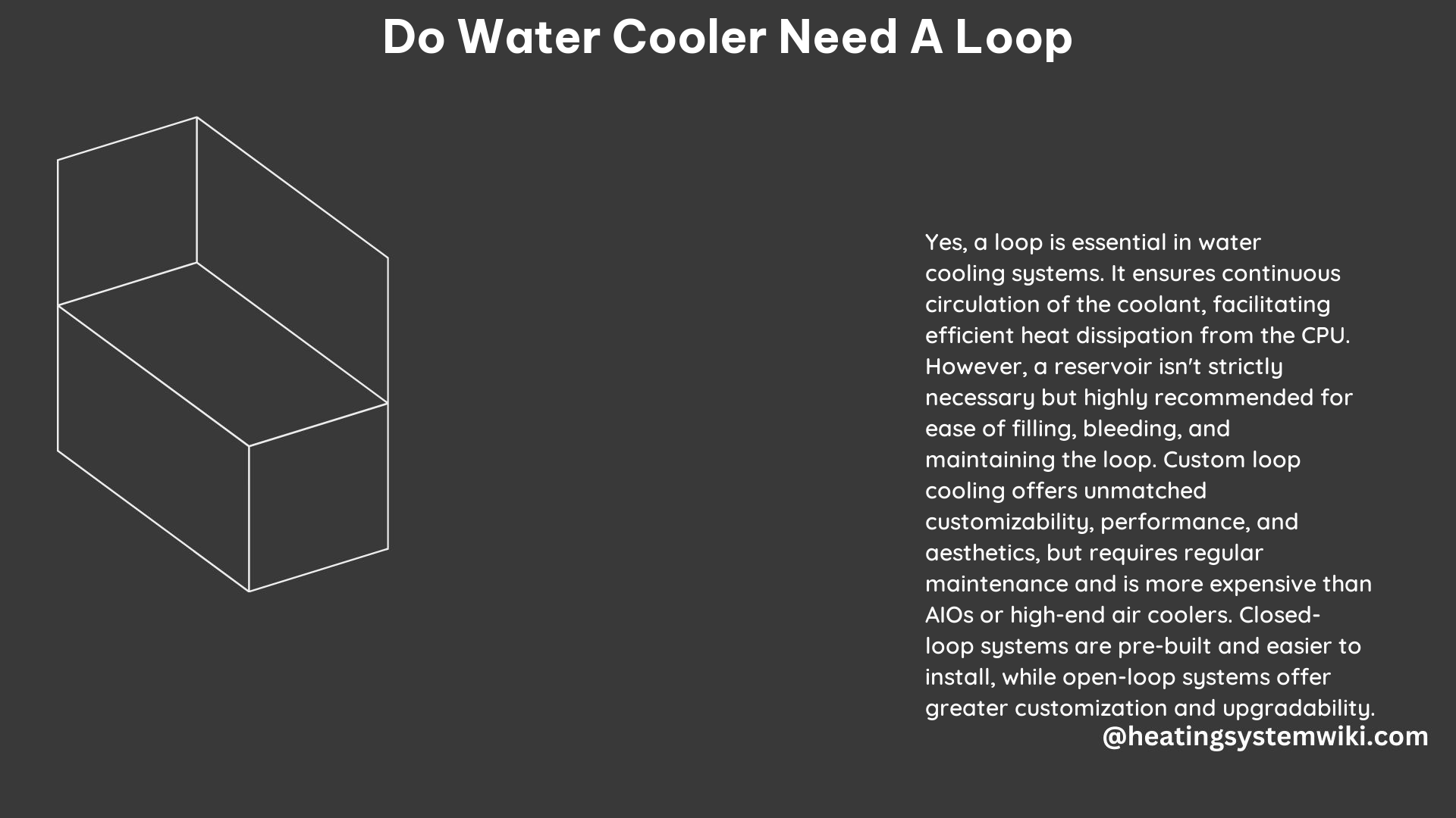 Do Water Cooler Need a Loop