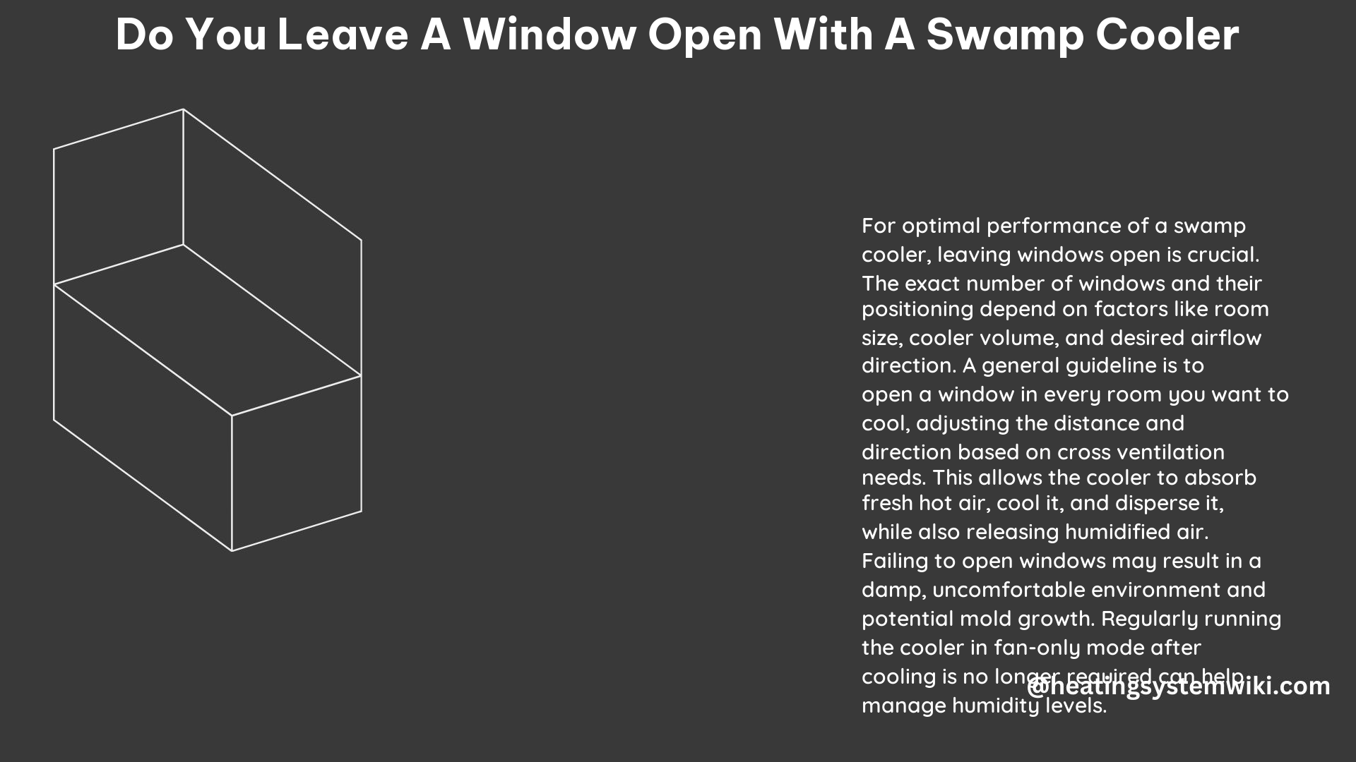 Do You Leave a Window Open With a Swamp Cooler