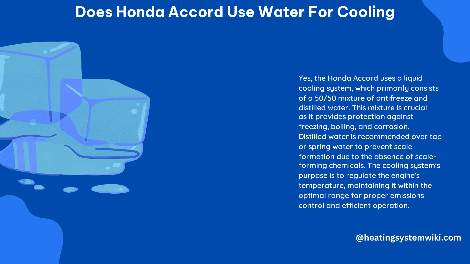 Does Honda Accord Use Water for Cooling