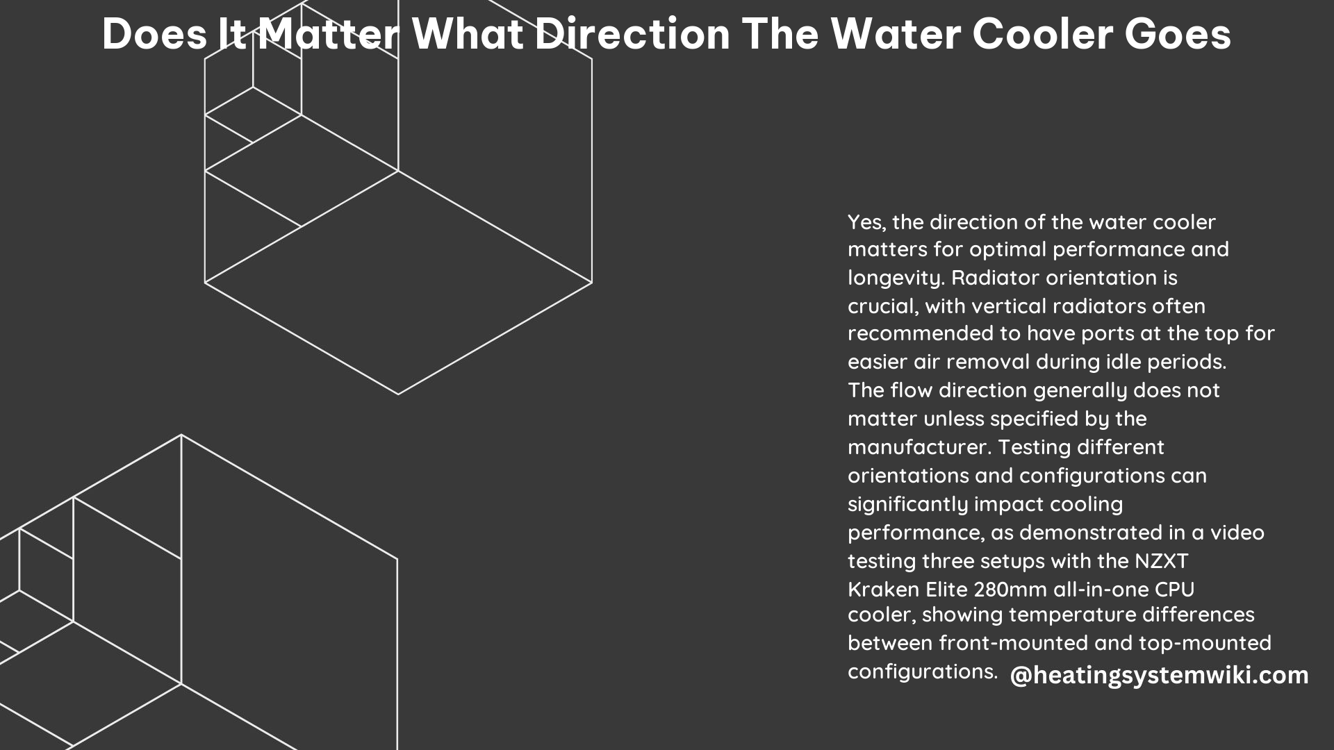 Does It Matter What Direction the Water Cooler Goes