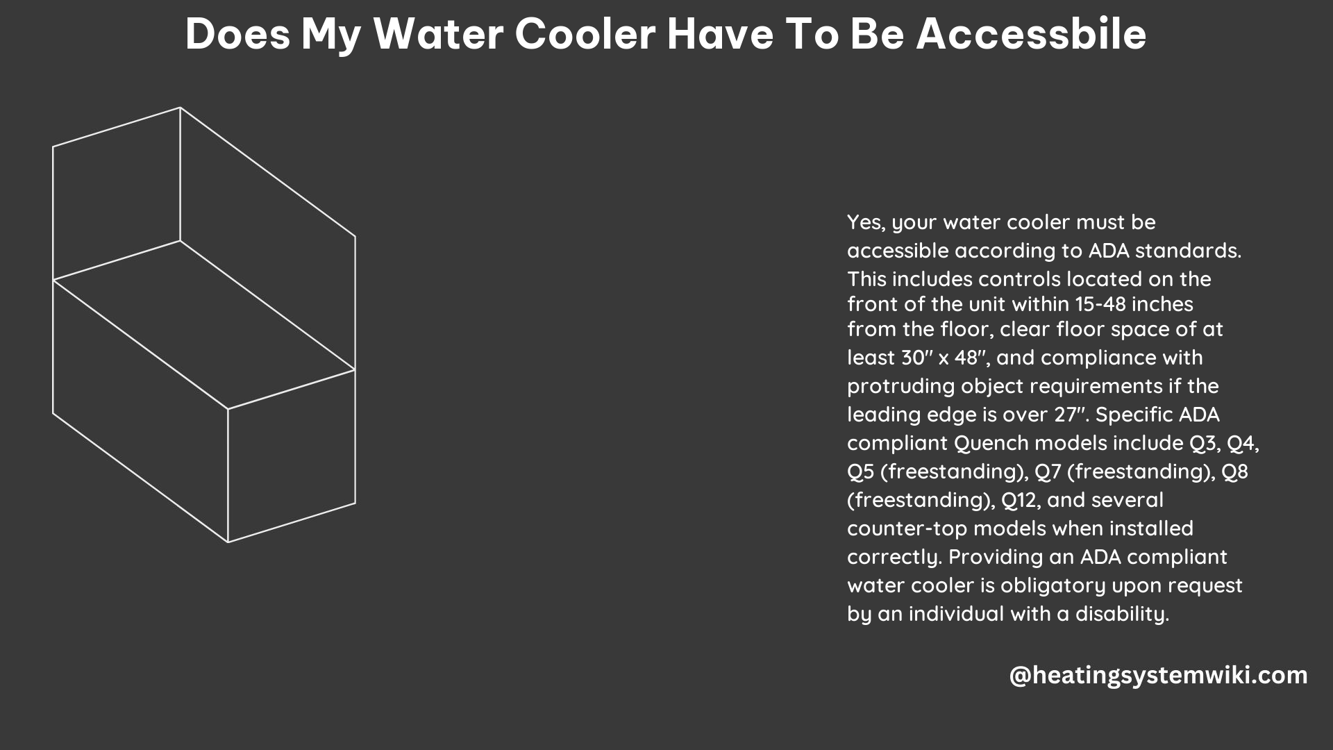 Does My Water Cooler Have to Be Accessbile