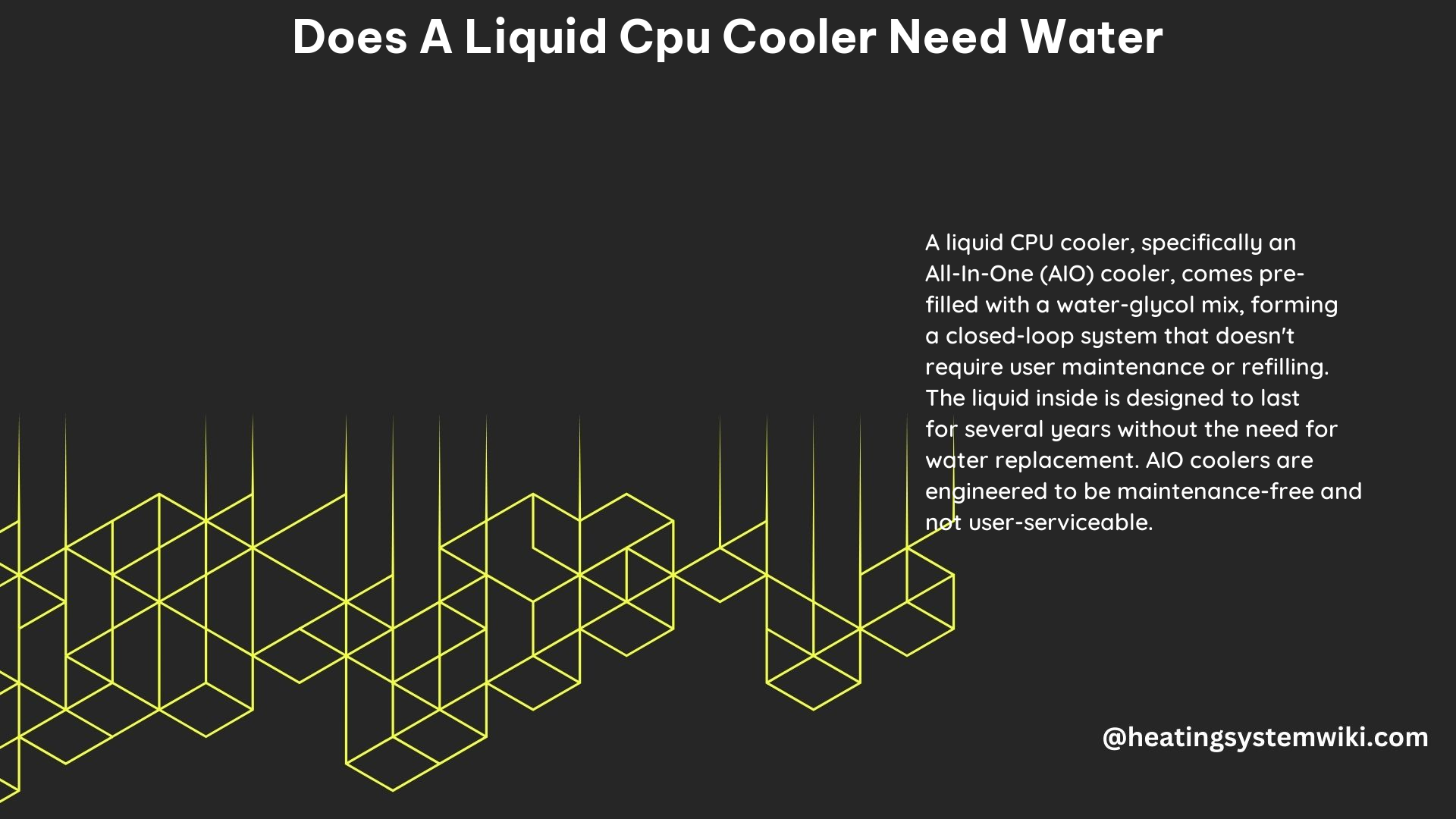 Does a Liquid CPU Cooler Need Water