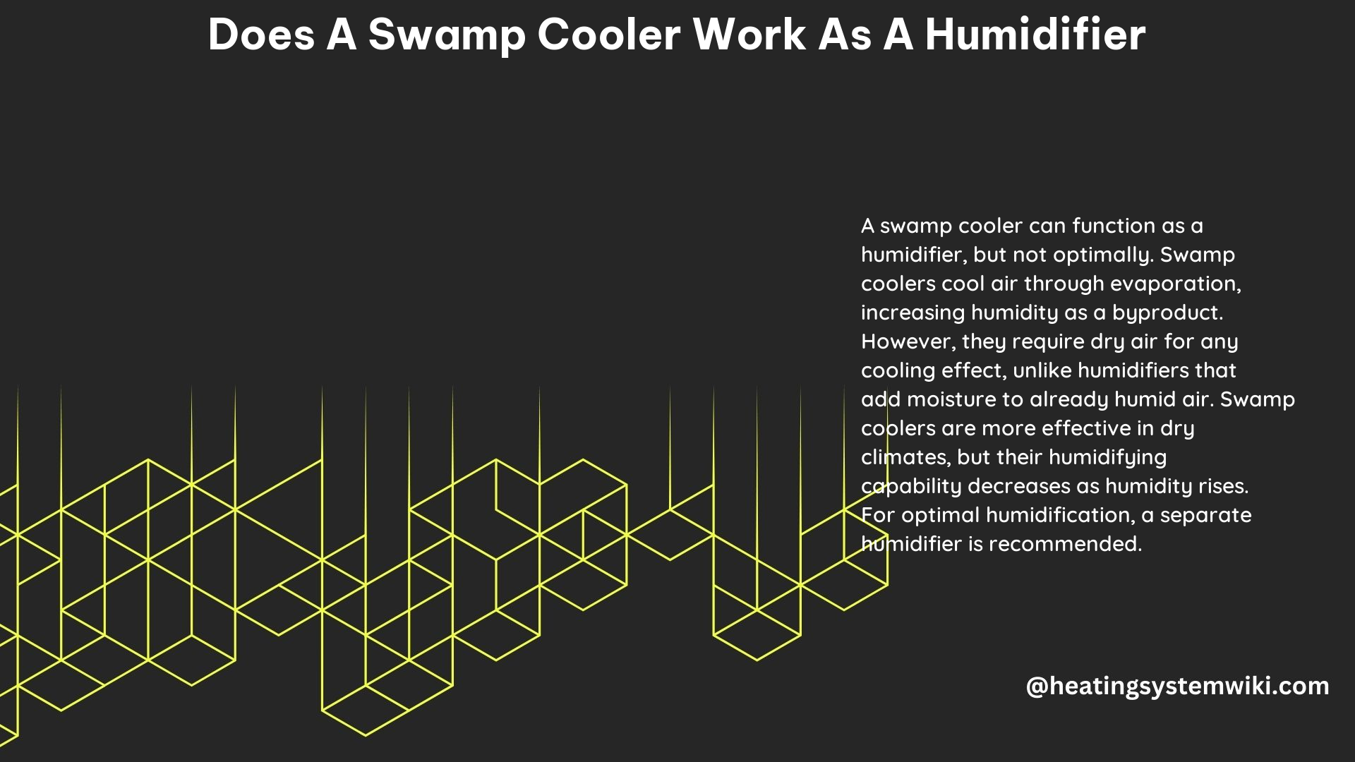 Does a Swamp Cooler Work as a Humidifier
