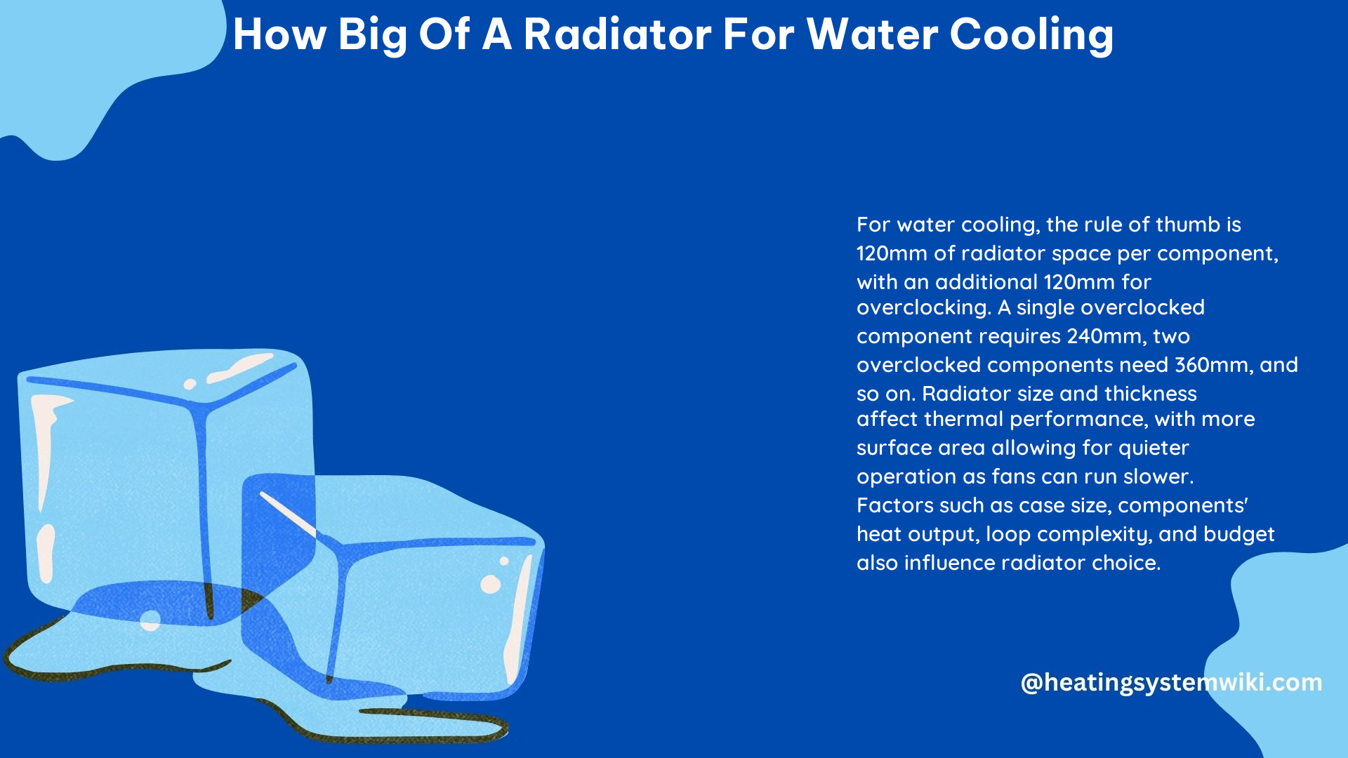 How Big of a Radiator for Water Cooling