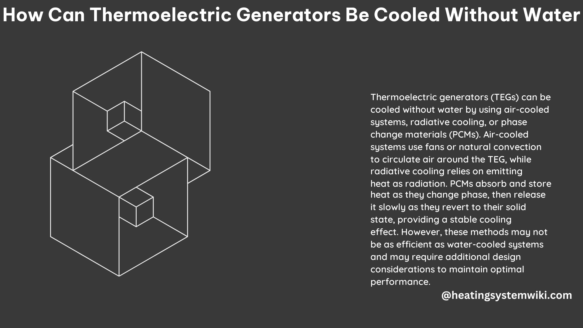 How Can Thermoelectric Generators Be Cooled Without Water