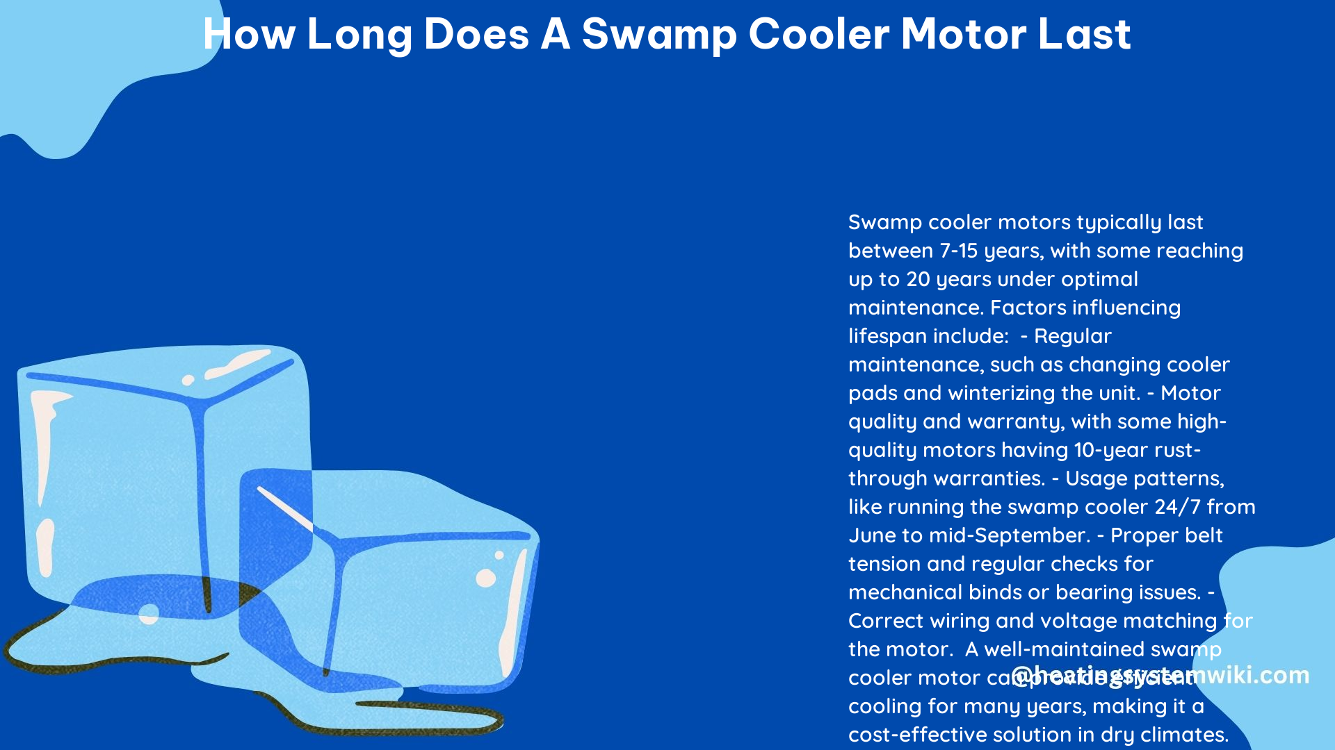 How Long Does a Swamp Cooler Motor Last