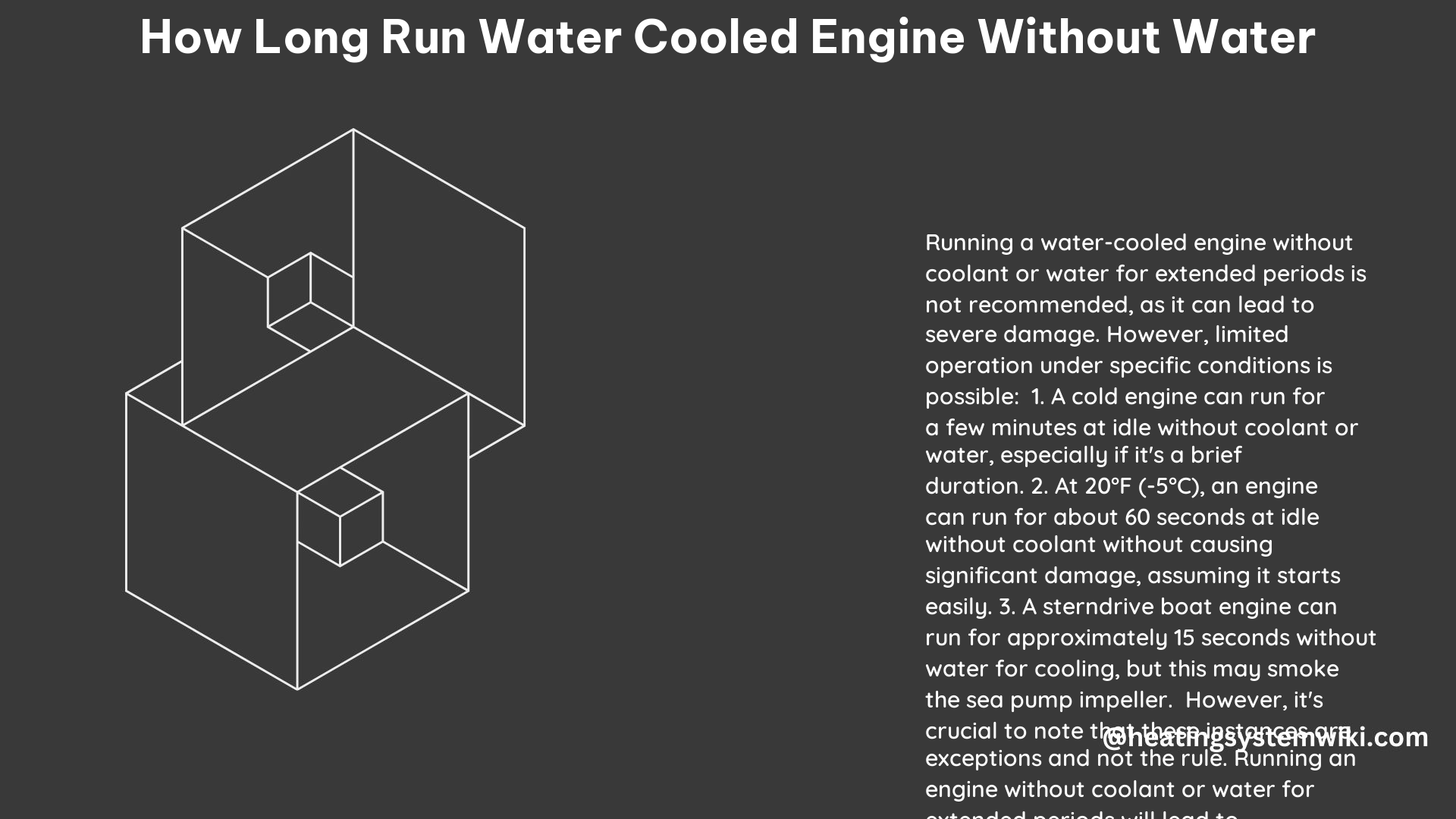 How Long Run Water Cooled Engine Without Water