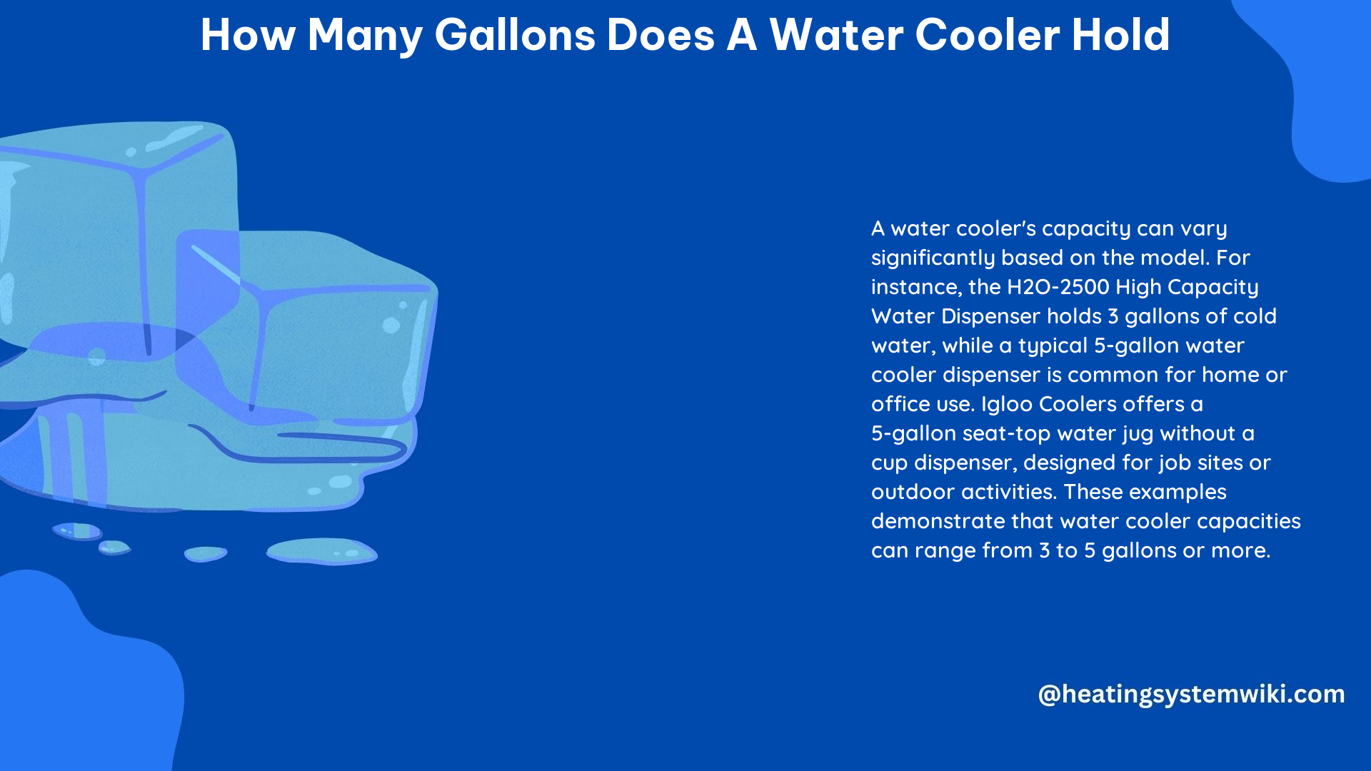 How Many Gallons Does a Water Cooler Hold
