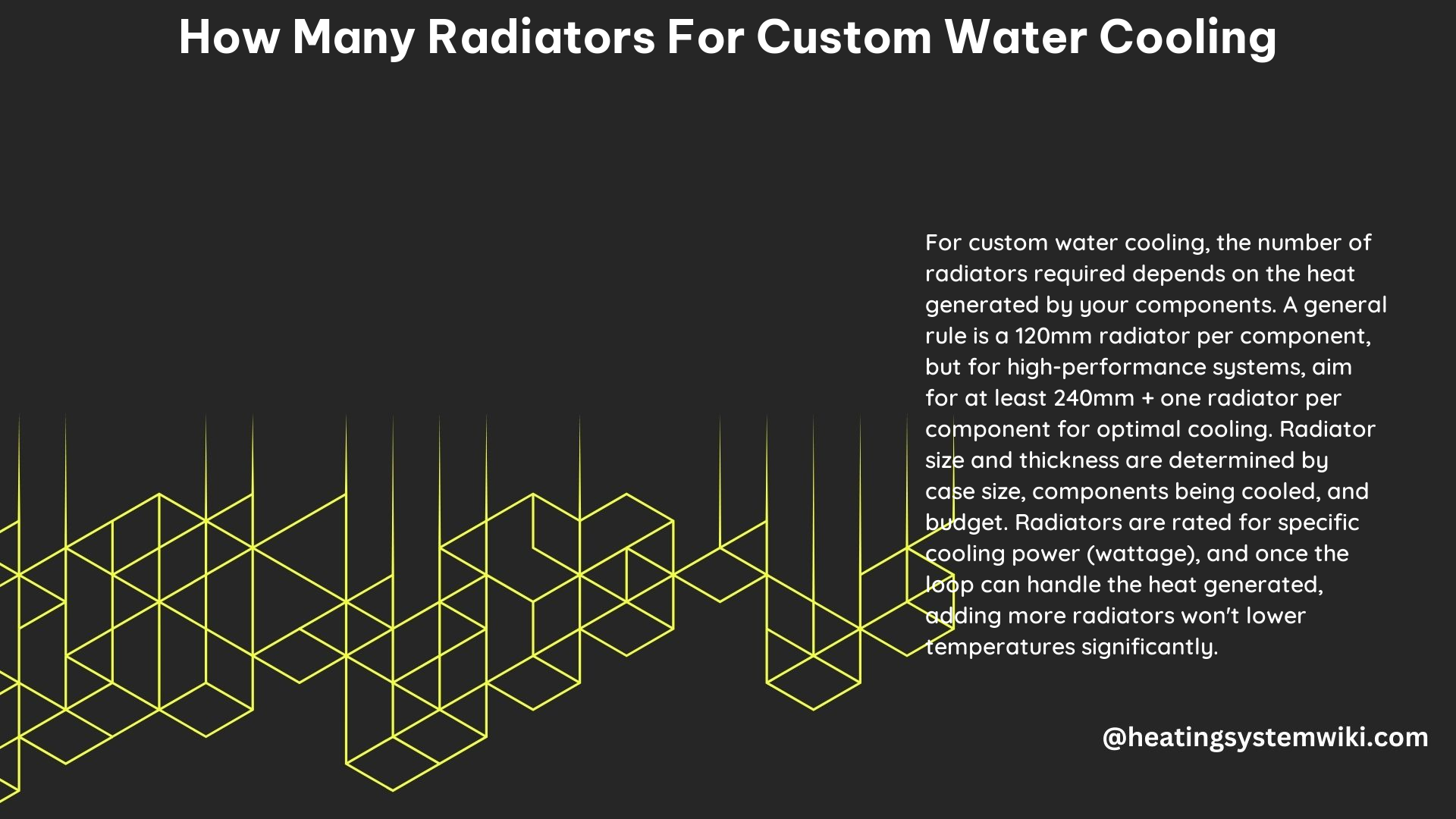 How Many Radiators for Custom Water Cooling