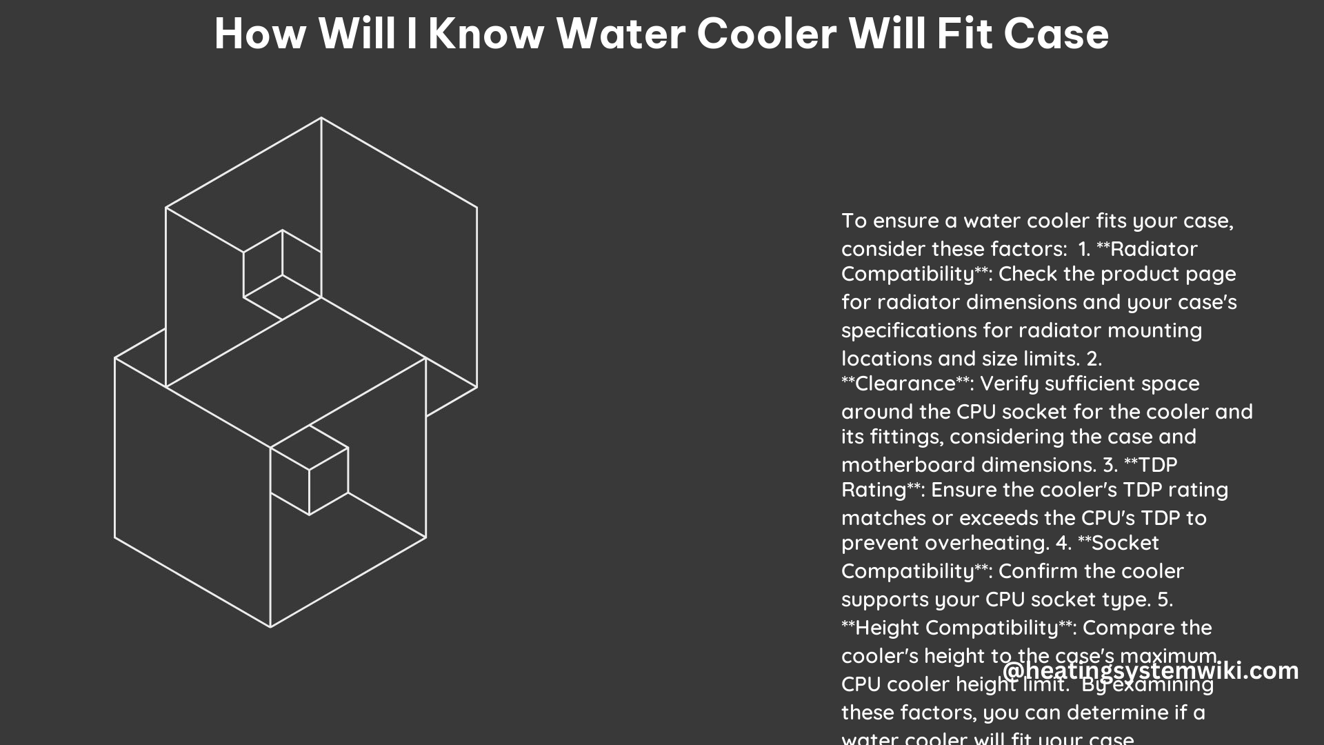 How Will I Know Water Cooler Will Fit Case