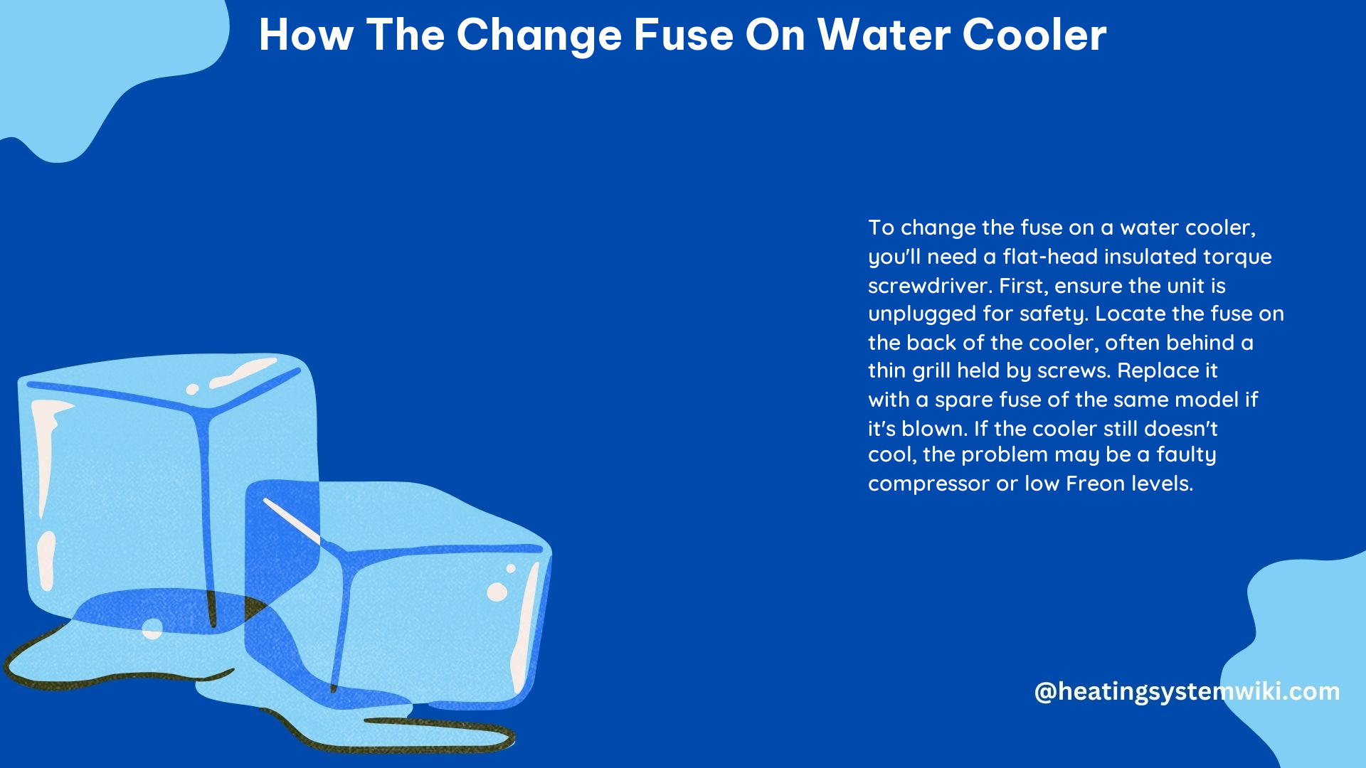 How the Change Fuse on Water Cooler