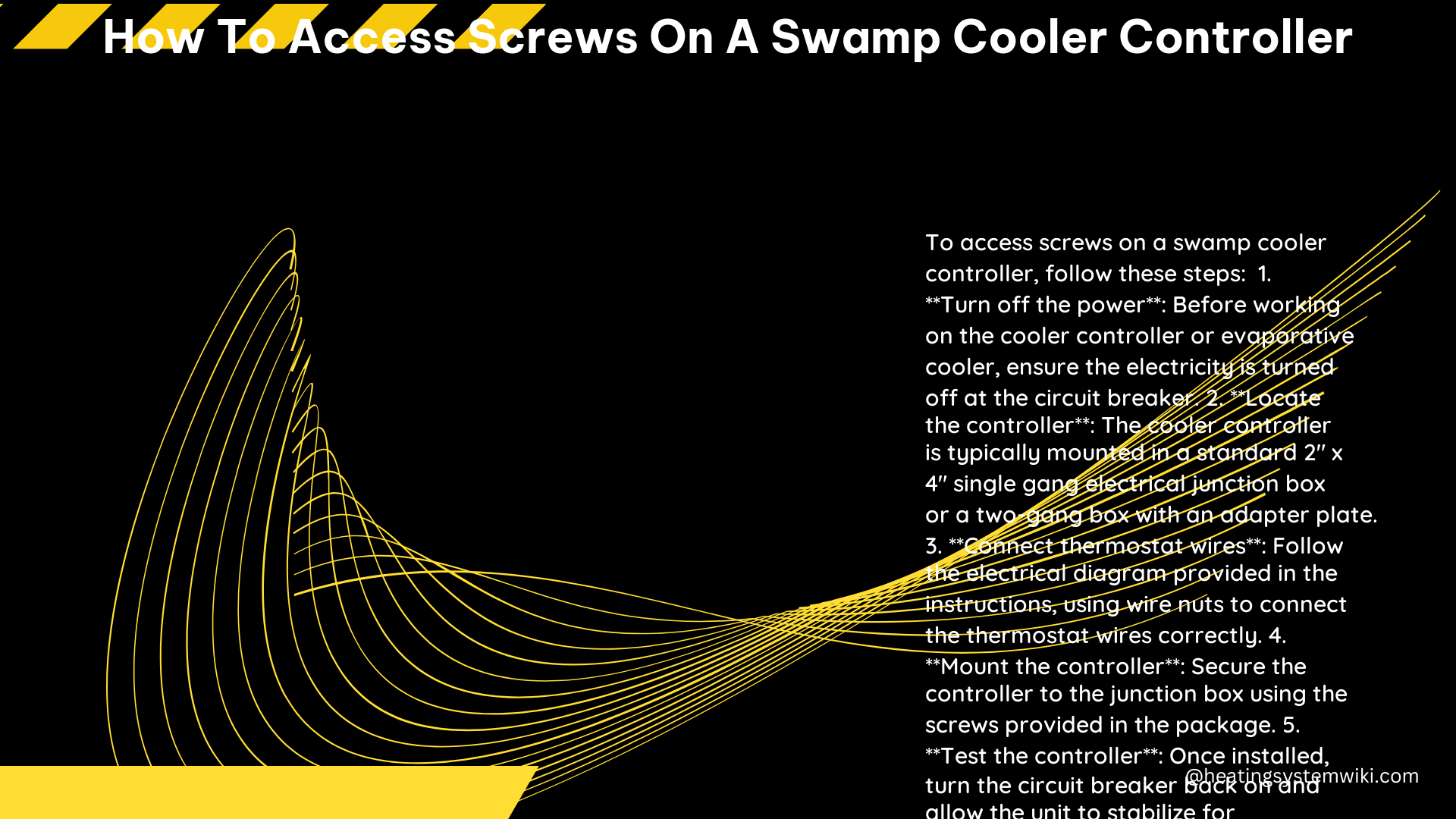 How to Access Screws on a Swamp Cooler Controller