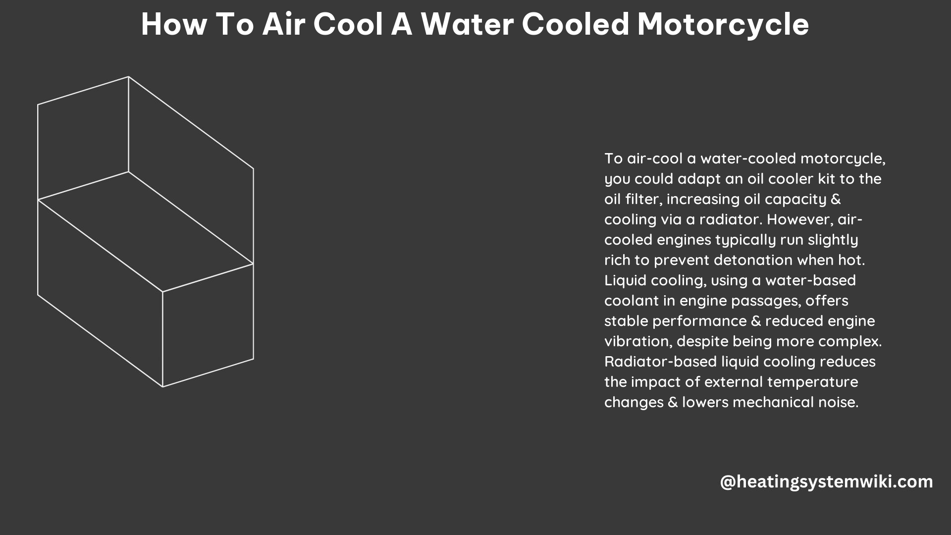 How to Air Cool a Water Cooled Motorcycle